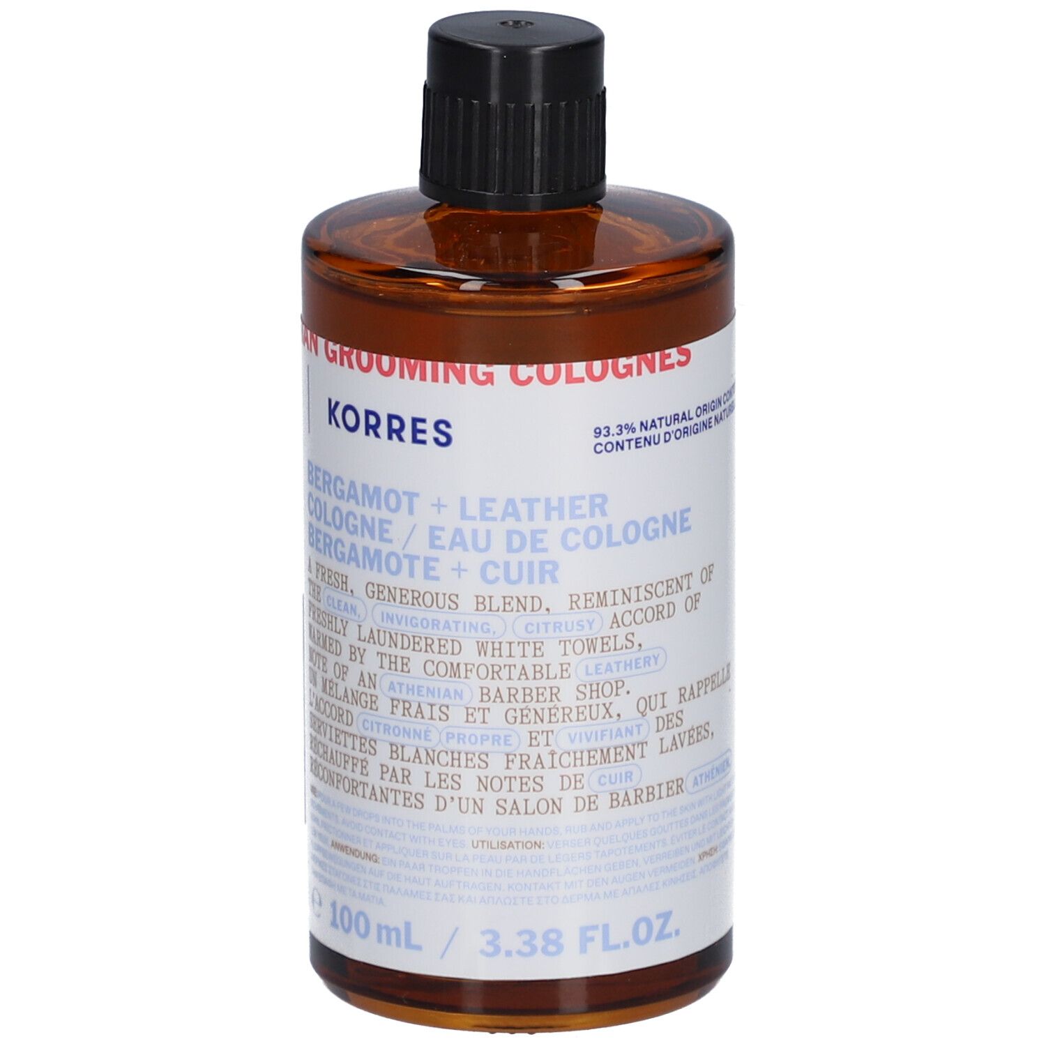 Korres Eau de Cologne Bergamote + Cuir