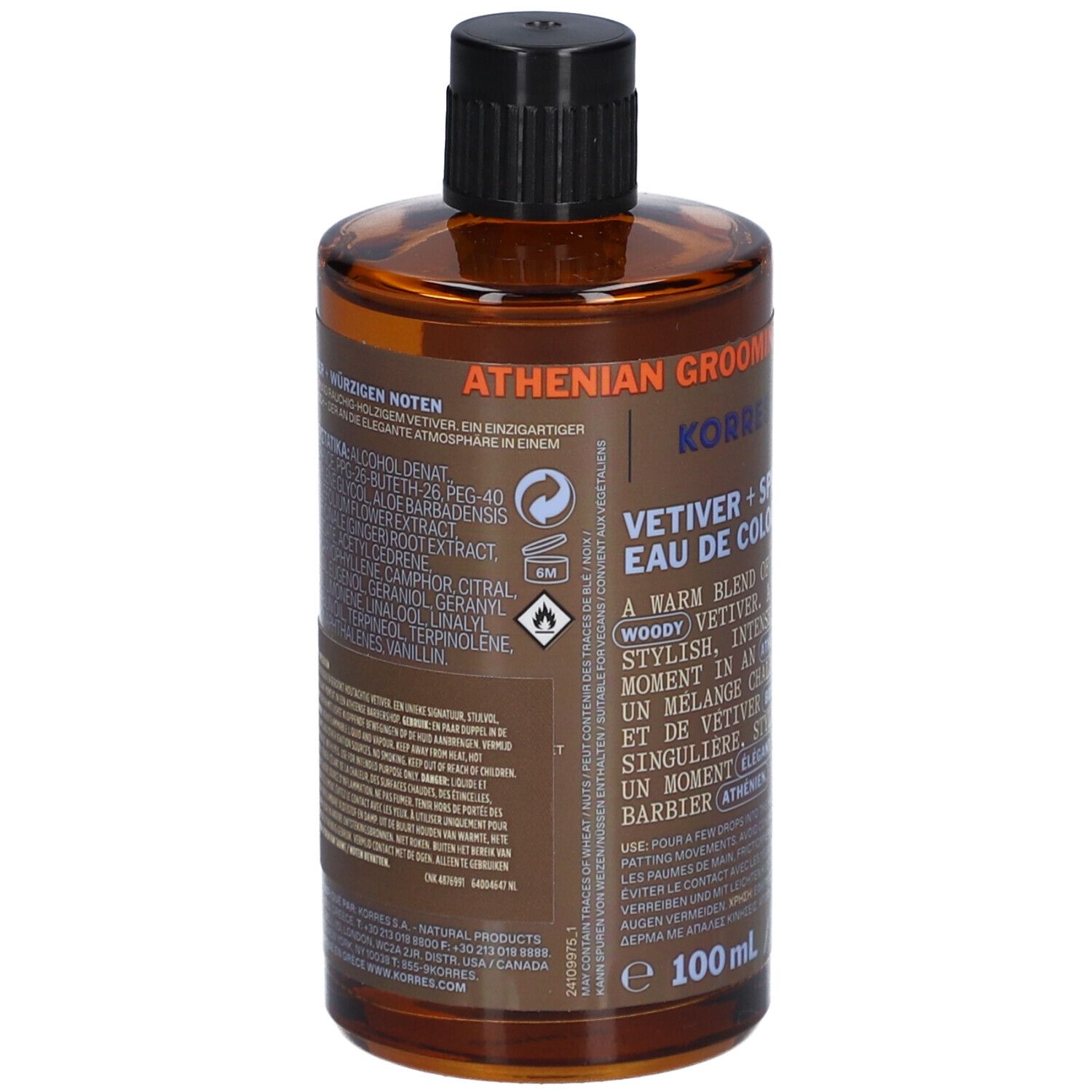 Korres Eau de Cologne Vetiver + Kruiden