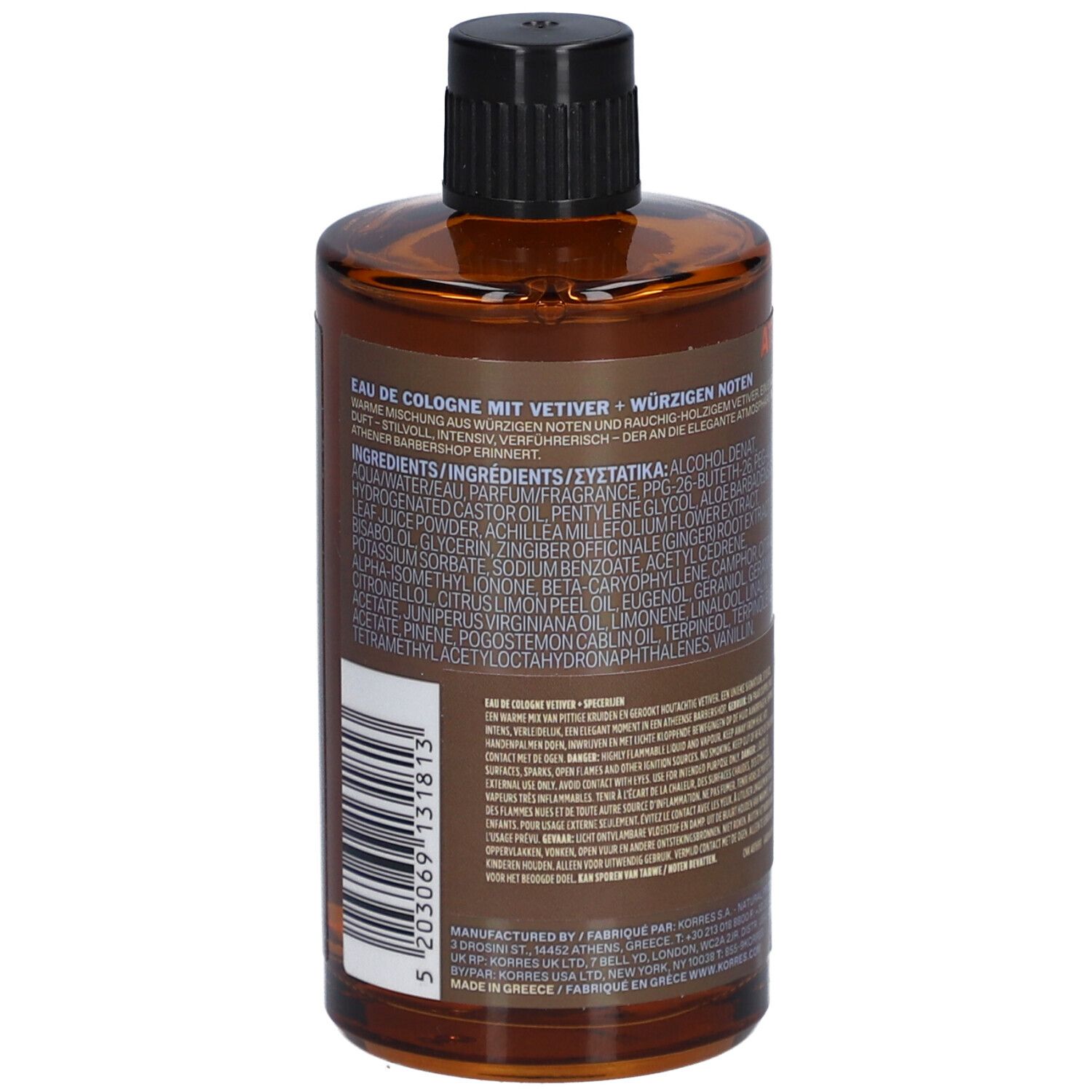 Korres Eau de Cologne Vetiver + Kruiden