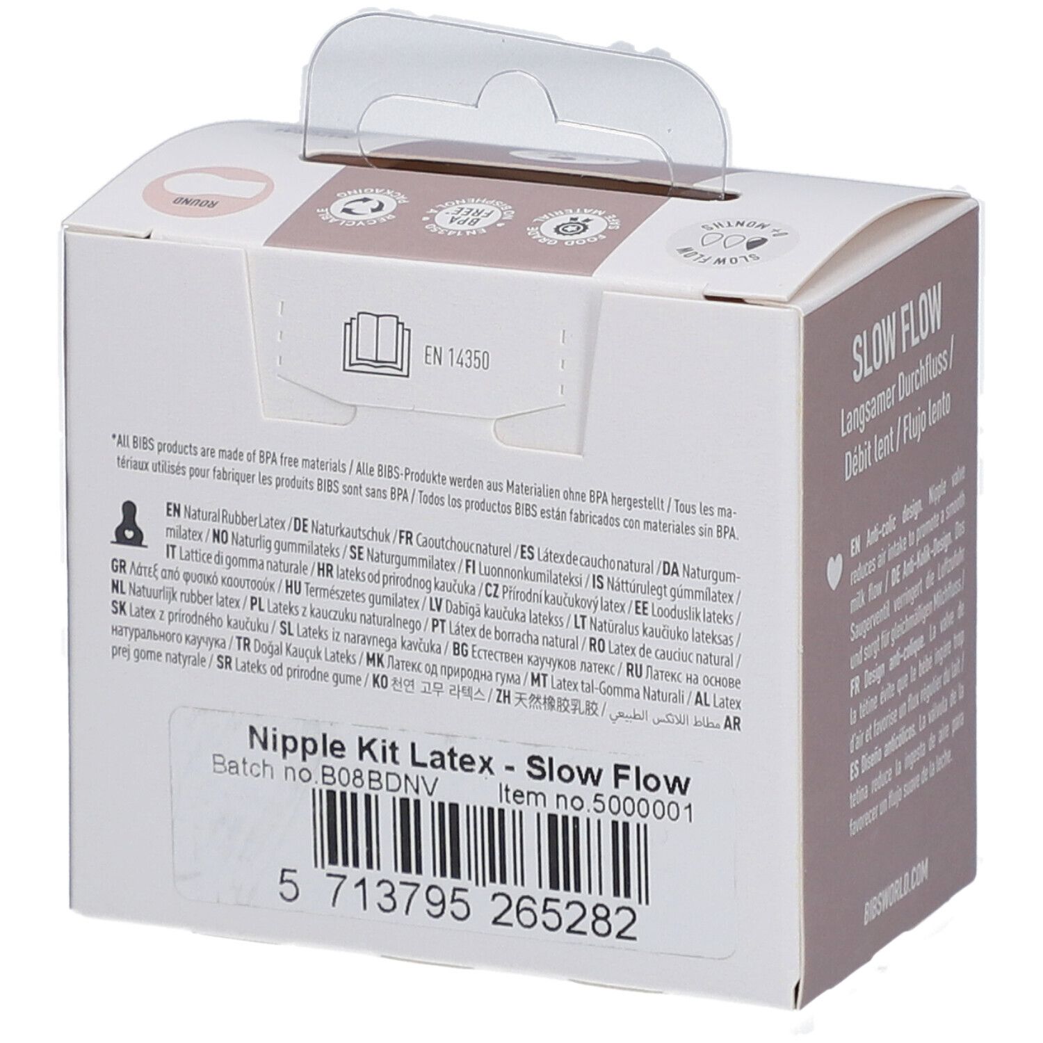 BIBS Flaschensauger Latex 2er-Pack