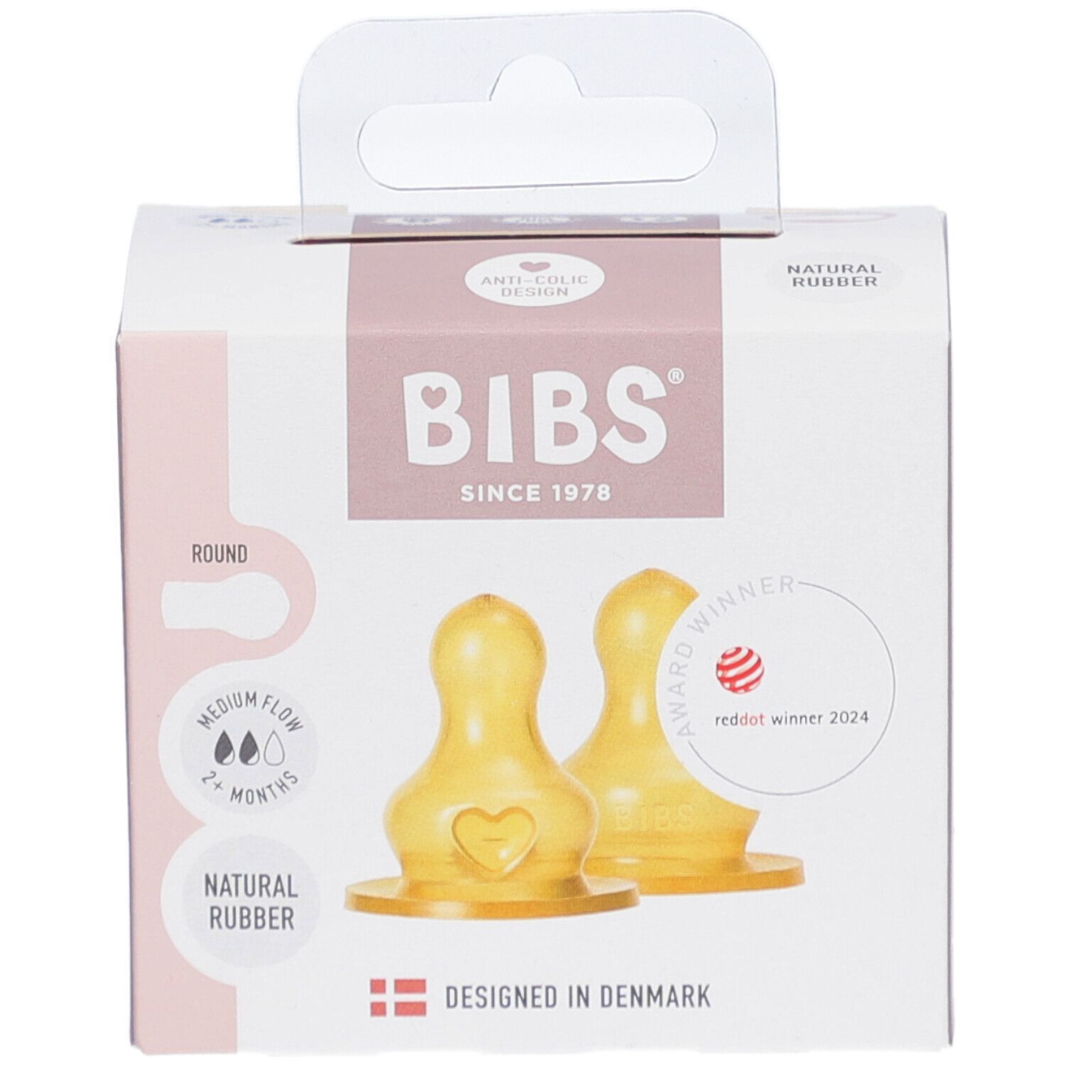 BIBS Flaschensauger Latex 2er-Pack