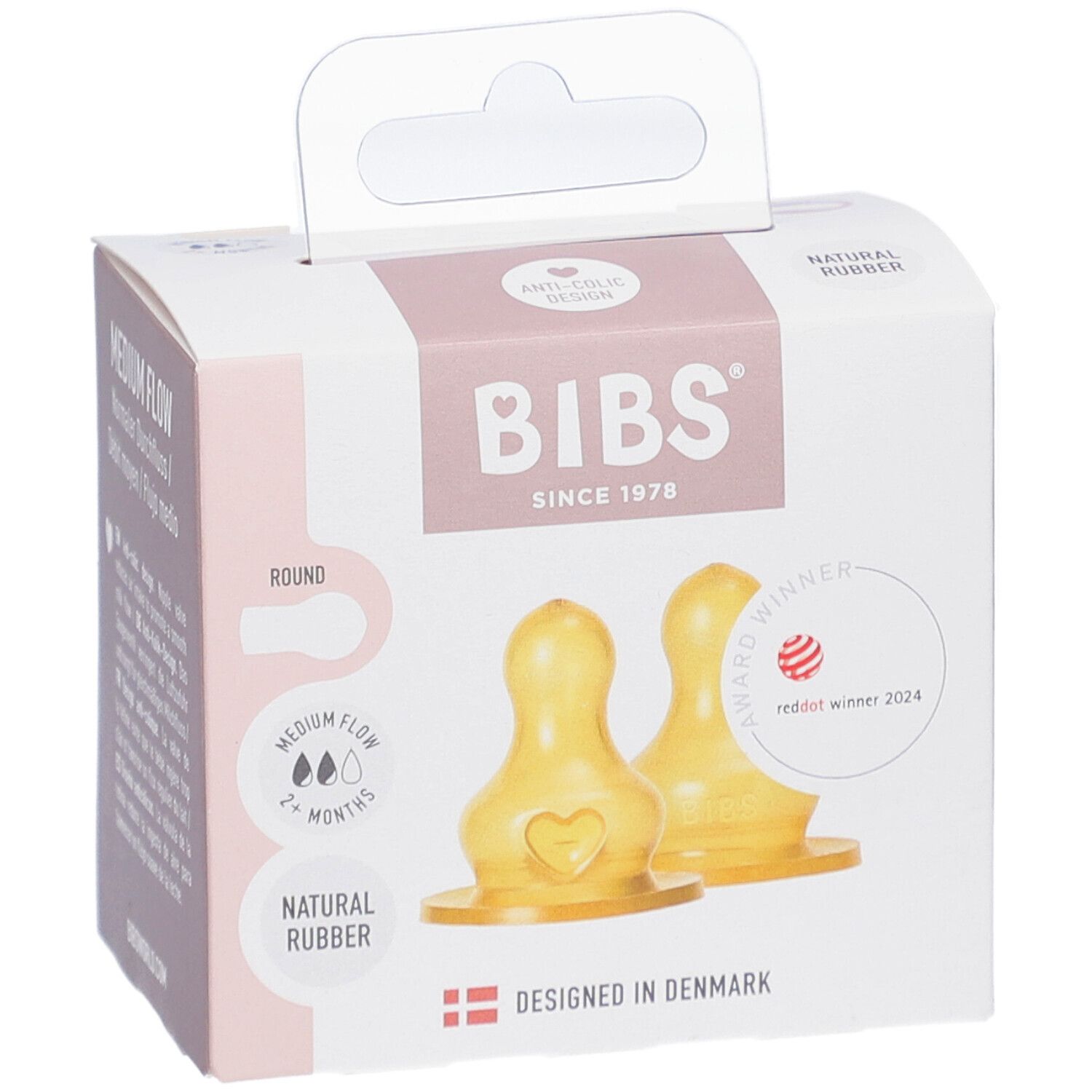 BIBS Flaschensauger Latex 2er-Pack