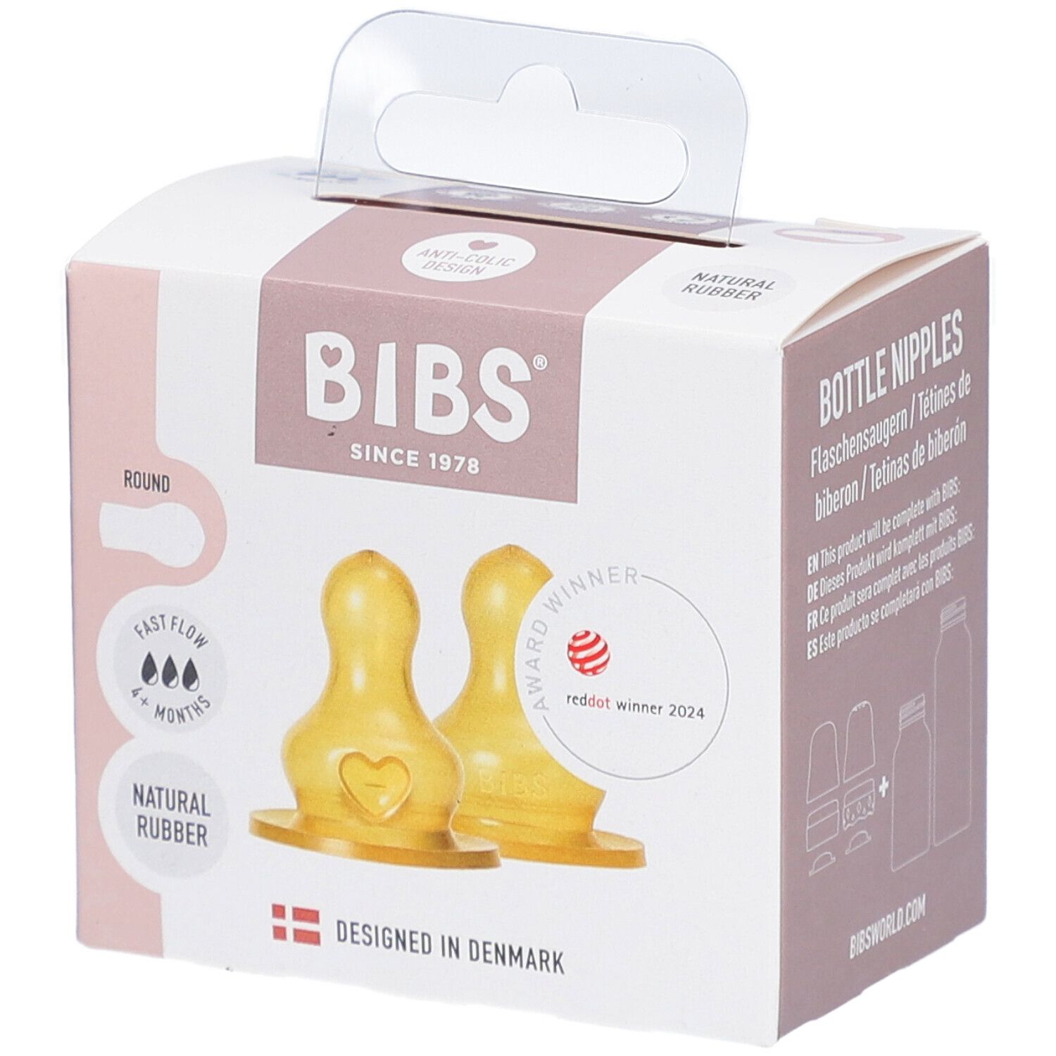 BIBS Flaschensauger Latex 2er-Pack