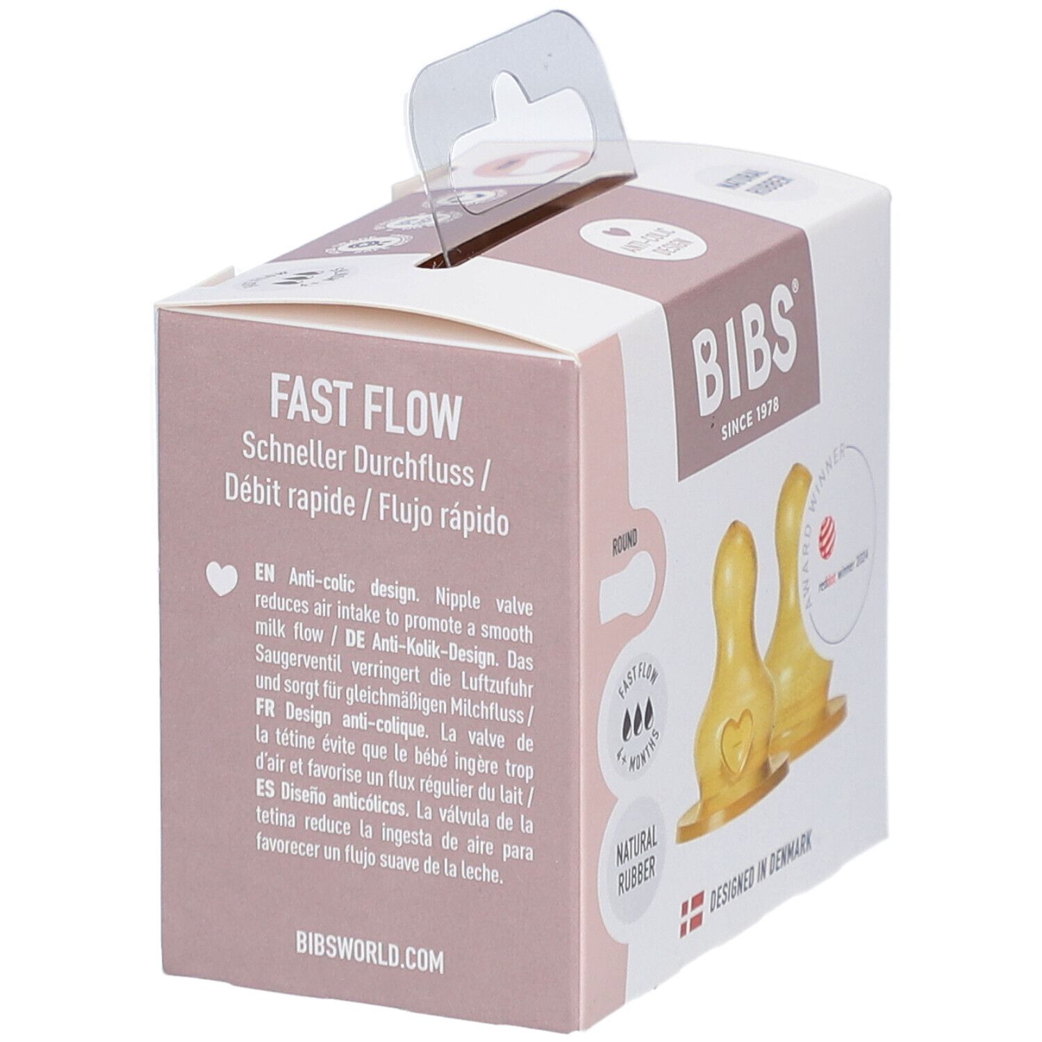 BIBS Flaschensauger Latex 2er-Pack