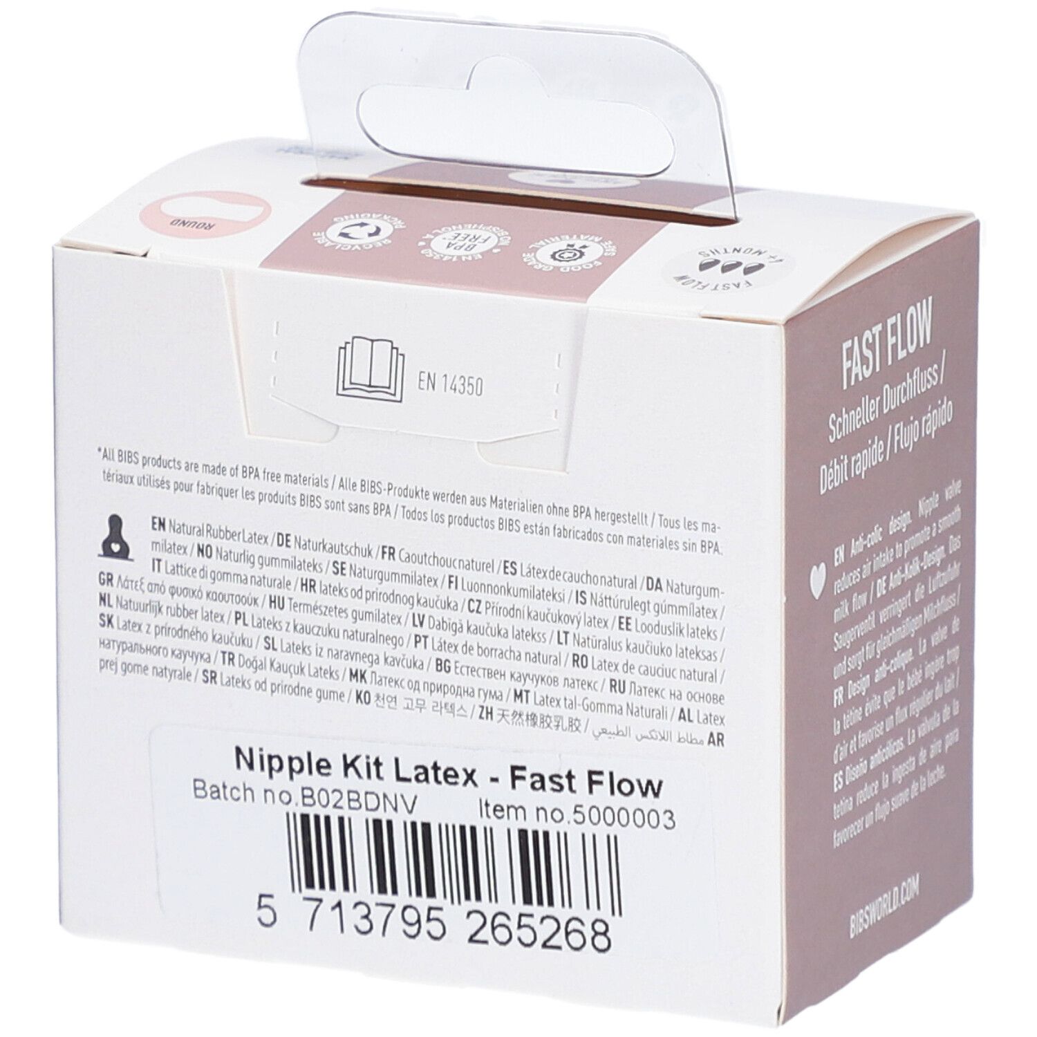 BIBS Flaschensauger Latex 2er-Pack