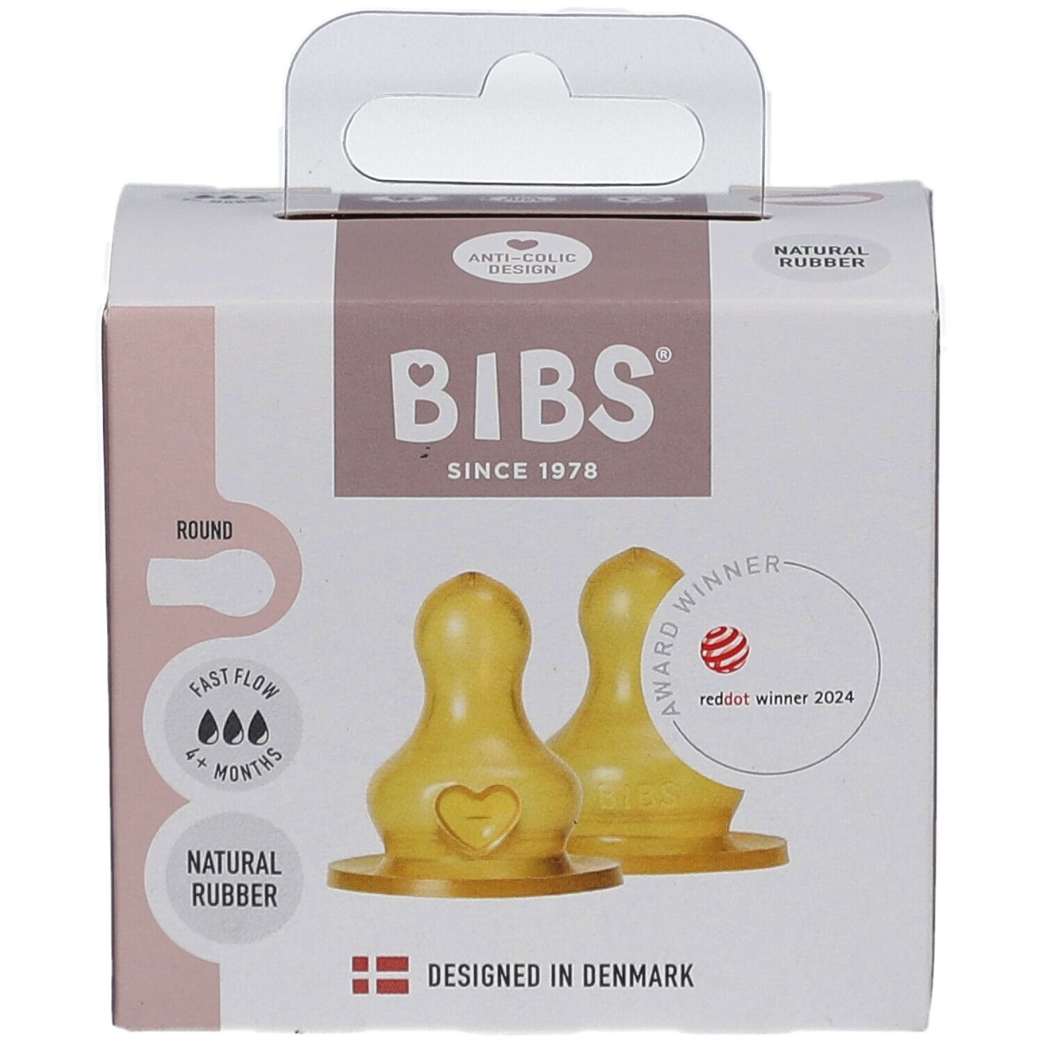 BIBS Flaschensauger Latex 2er-Pack