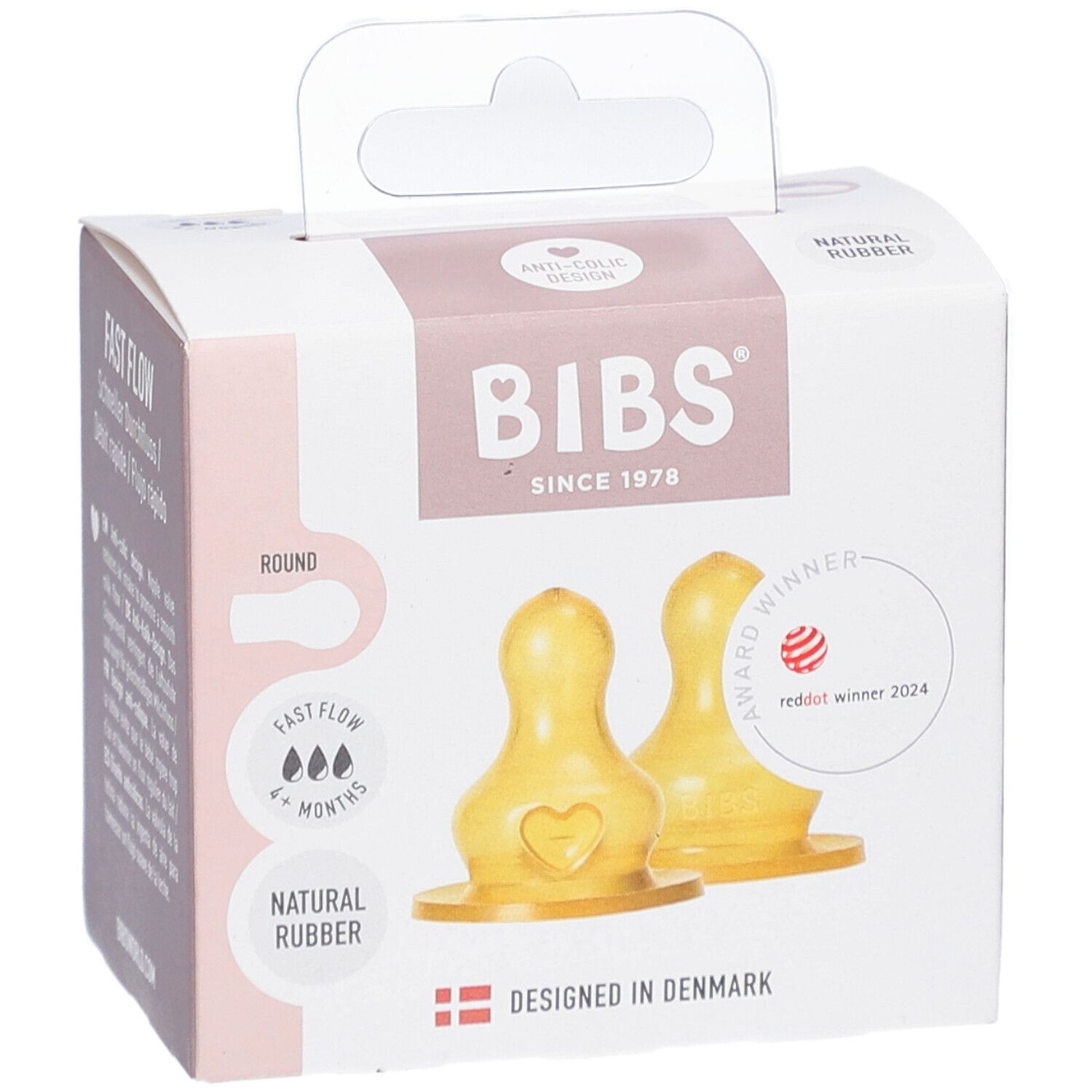 BIBS Flaschensauger Latex 2er-Pack