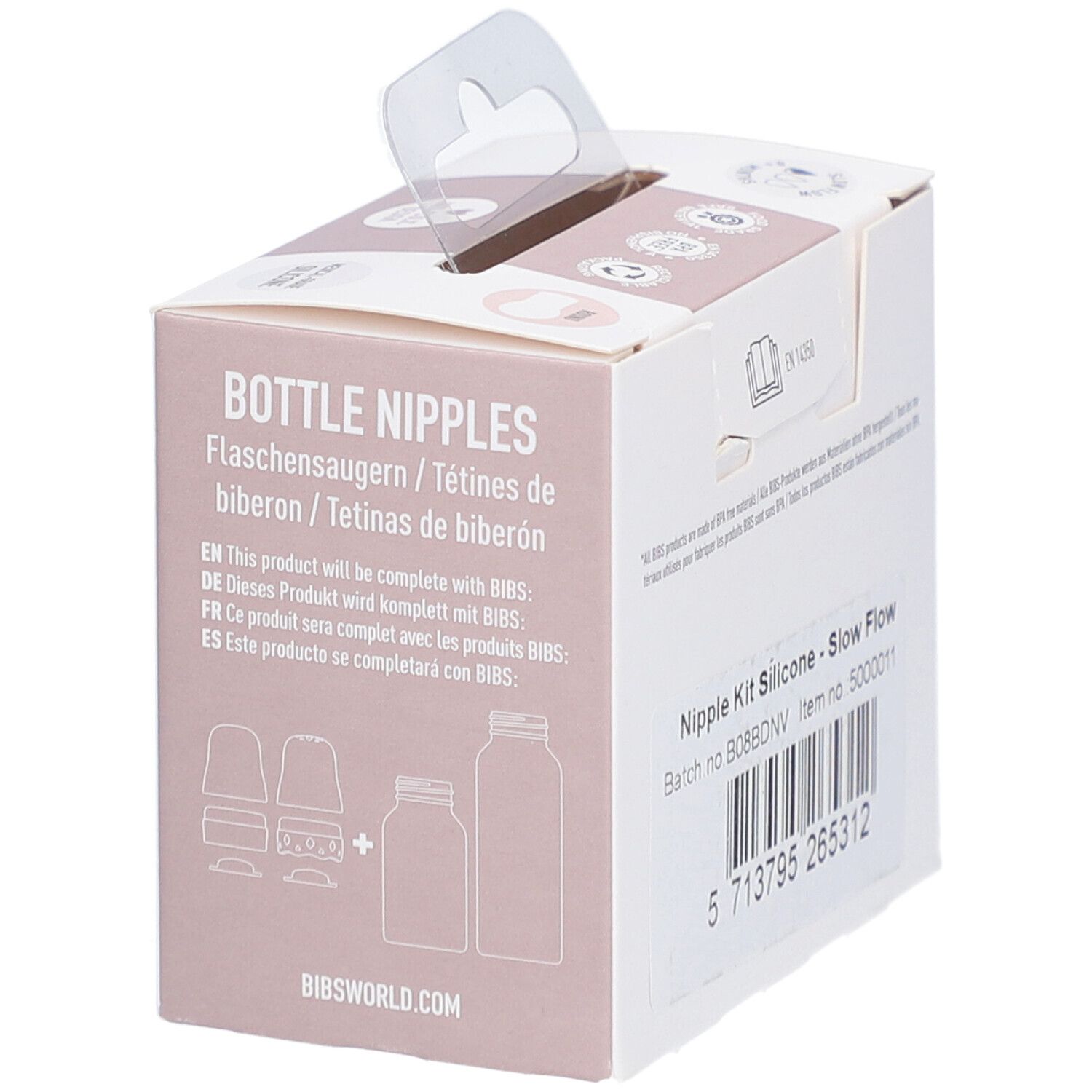 BIBS Flaschensauger Silikon 2er-Pack