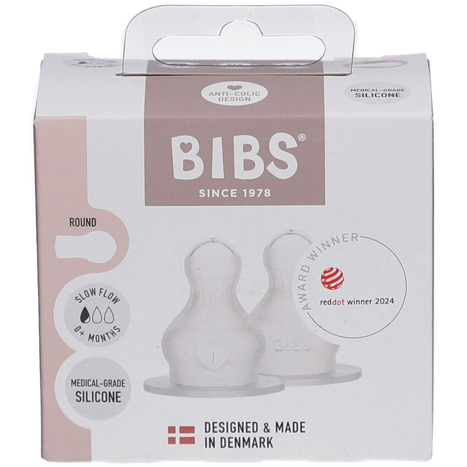 BIBS Flaschensauger Silikon 2er-Pack