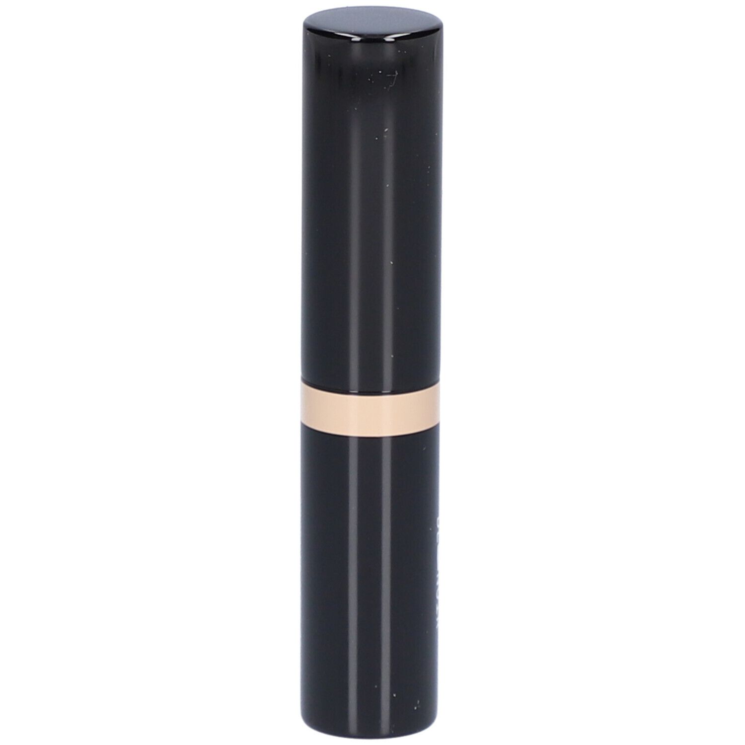Schwarzer Concealer-Stick mit beigem Band.
