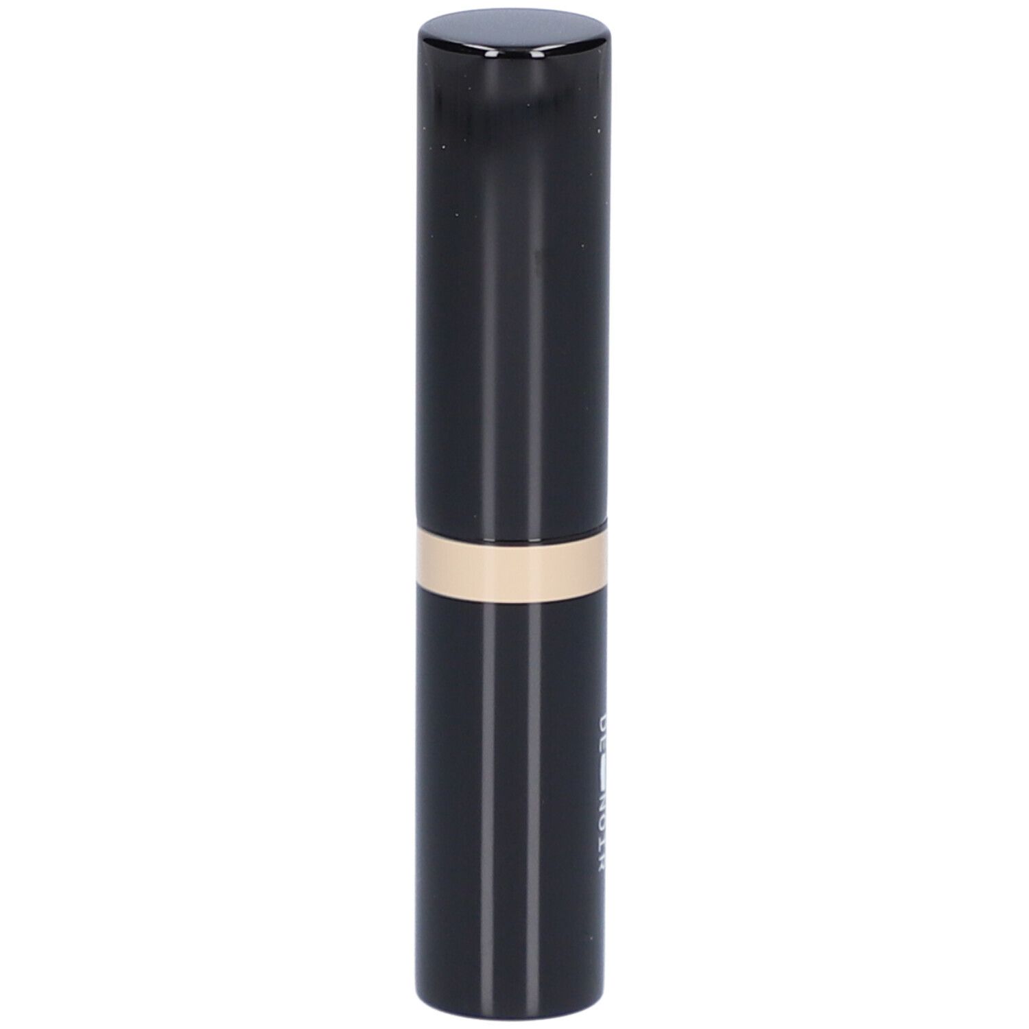 Schwarzer Stift mit goldfarbenem Band. Aufschrift: Couleurs de Noir.