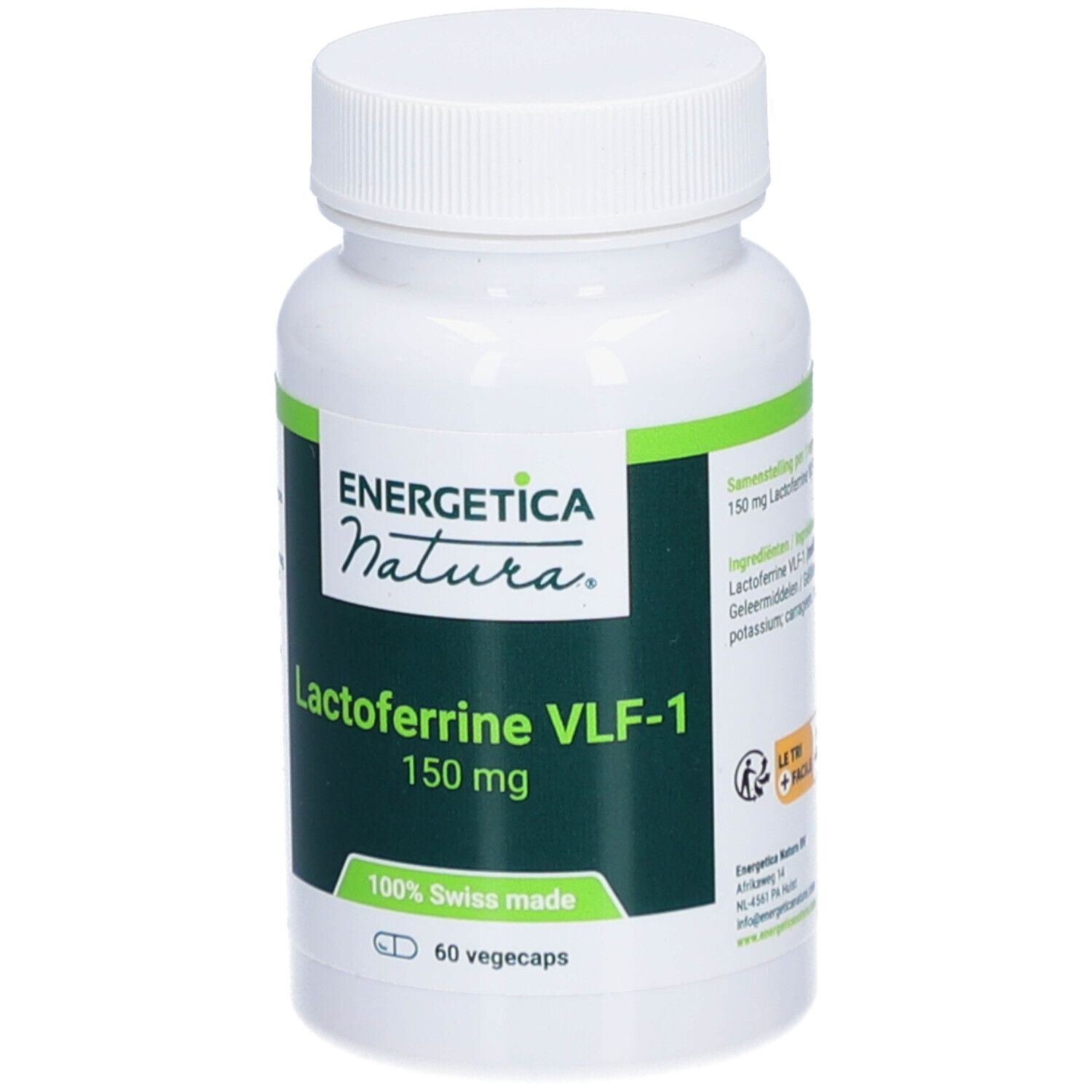 Energetica Natura® Lactoferrin VLF-1 500 mg