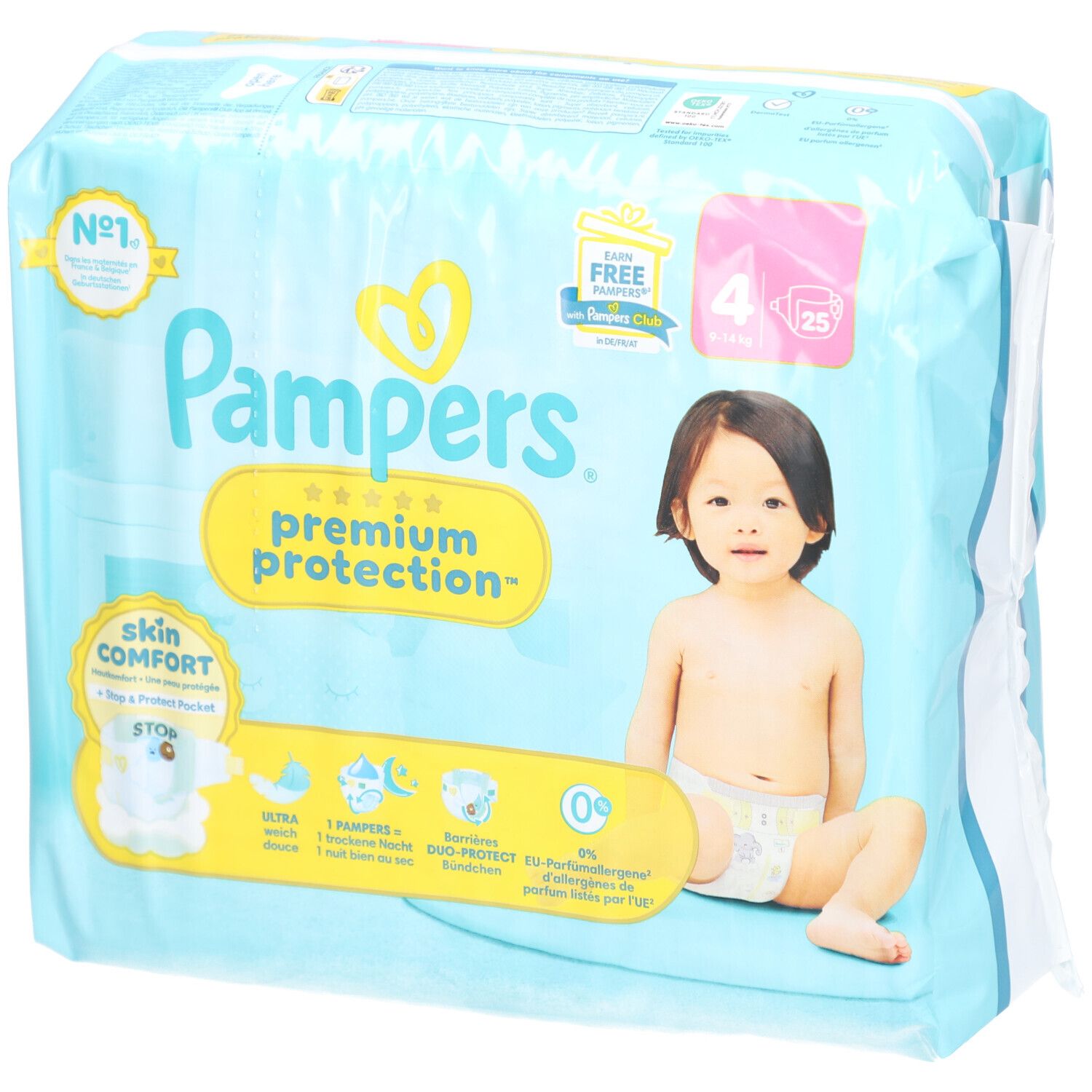 Pampers Premium Protection™ Taille 4 (9-14 kg)