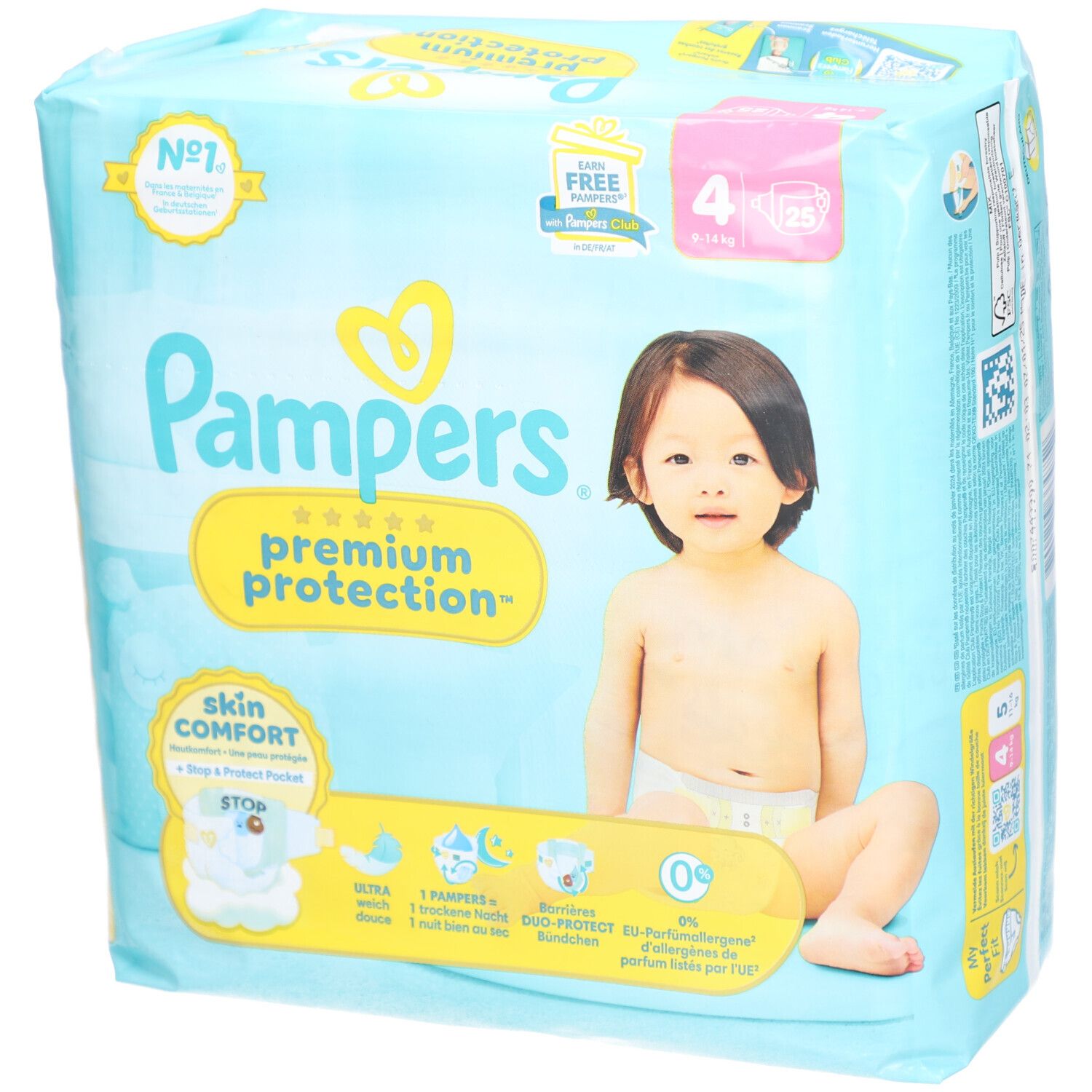 Pampers Premium Protection™ Taille 4 (9-14 kg)