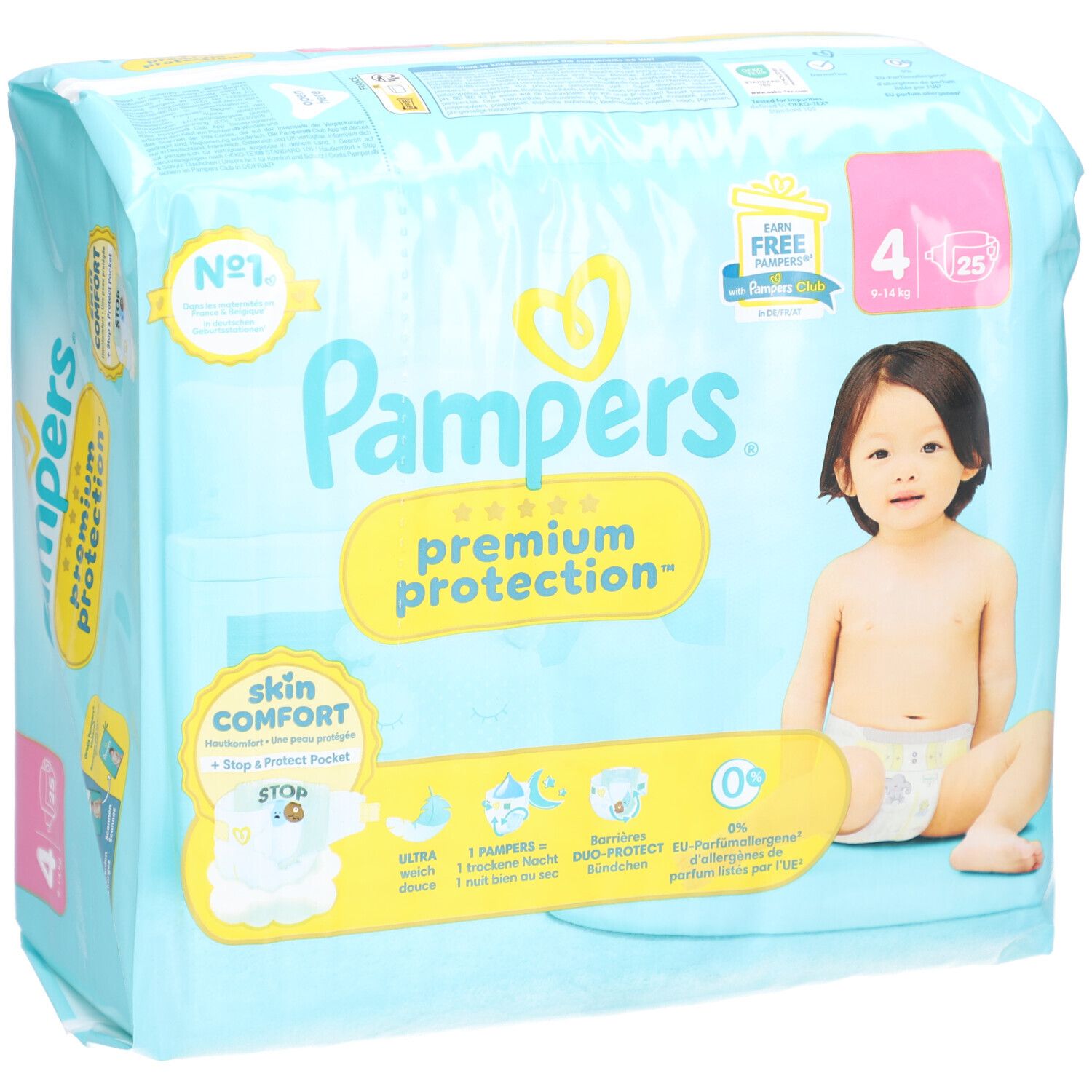 Pampers Premium Protection™ Taille 4 (9-14 kg)