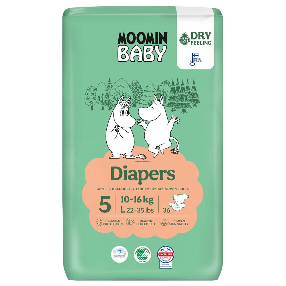 Moomin Baby Couches Taille 5 (10-16 kg)