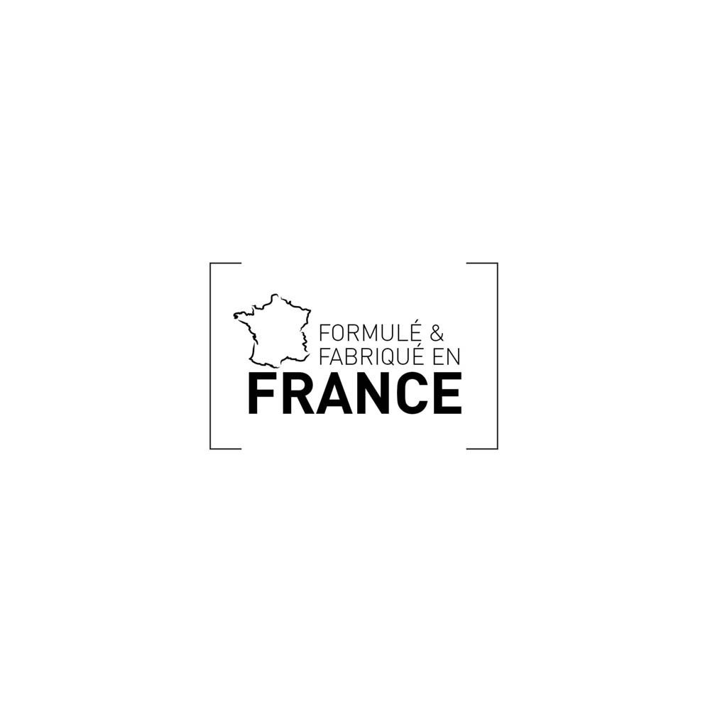 Logo: France, Formulé & Fabriqué en France.