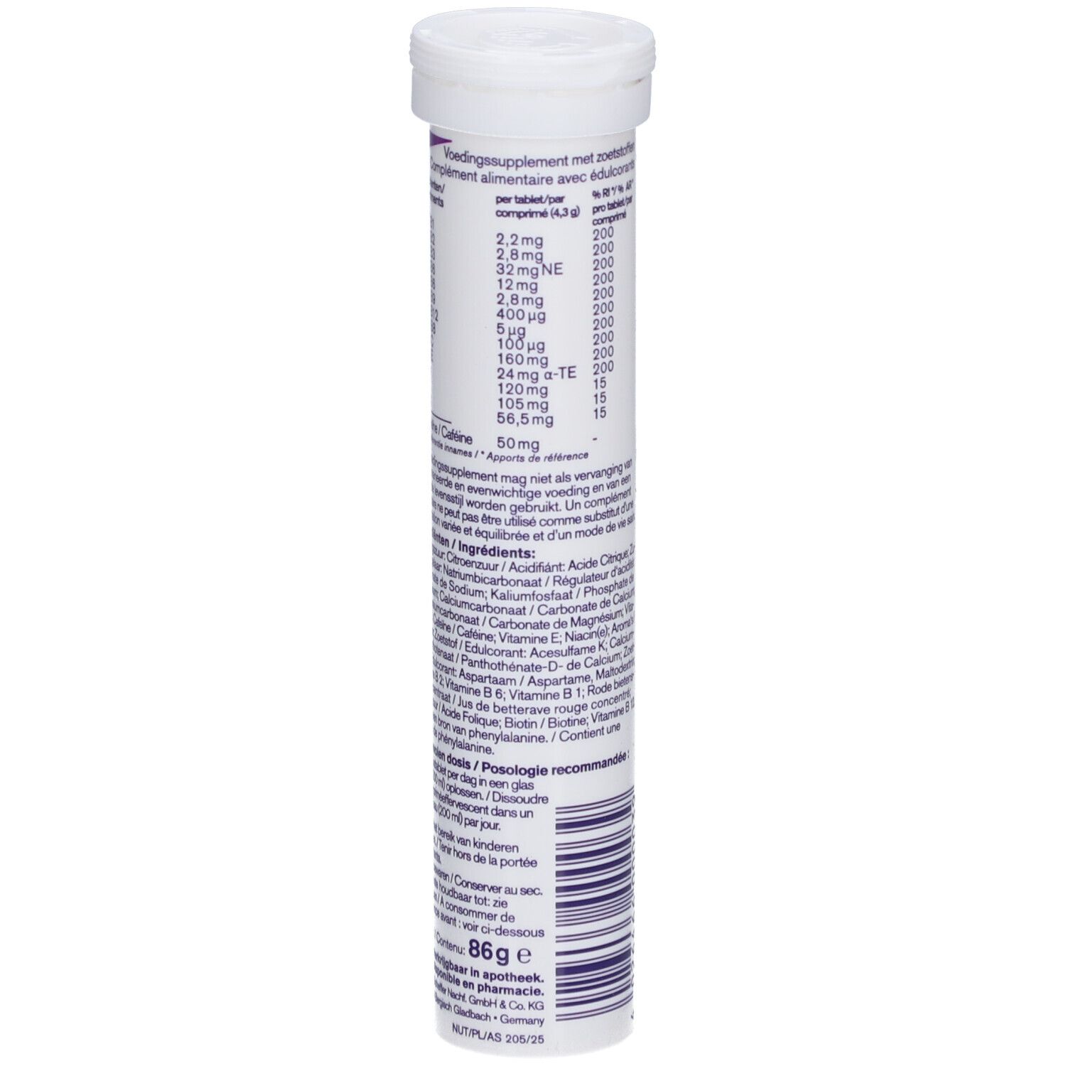 Additiva Multivitamine + Mineralien + Koffein - Ananas Geschmack