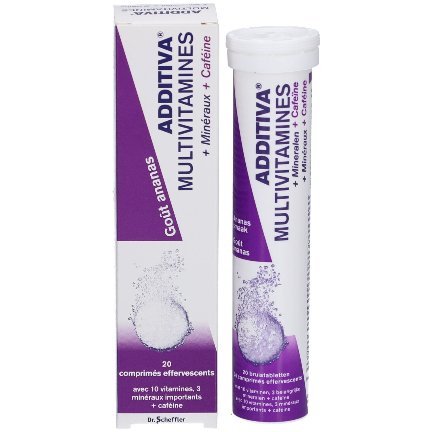 Additiva Multivitamine + Mineralien + Koffein - Ananas Geschmack