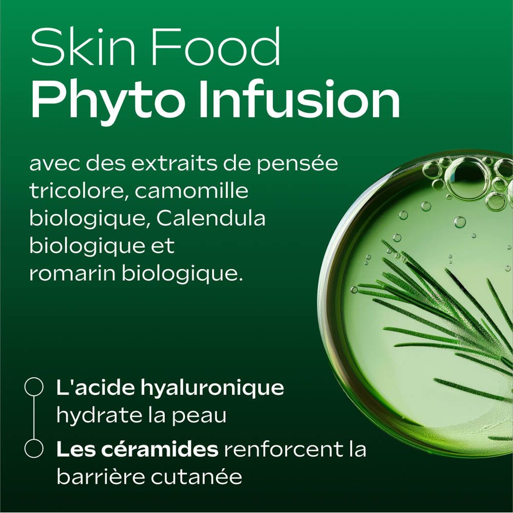 Image avec ingrédients. Acide hyaluronique et céramides. Texte en français.
