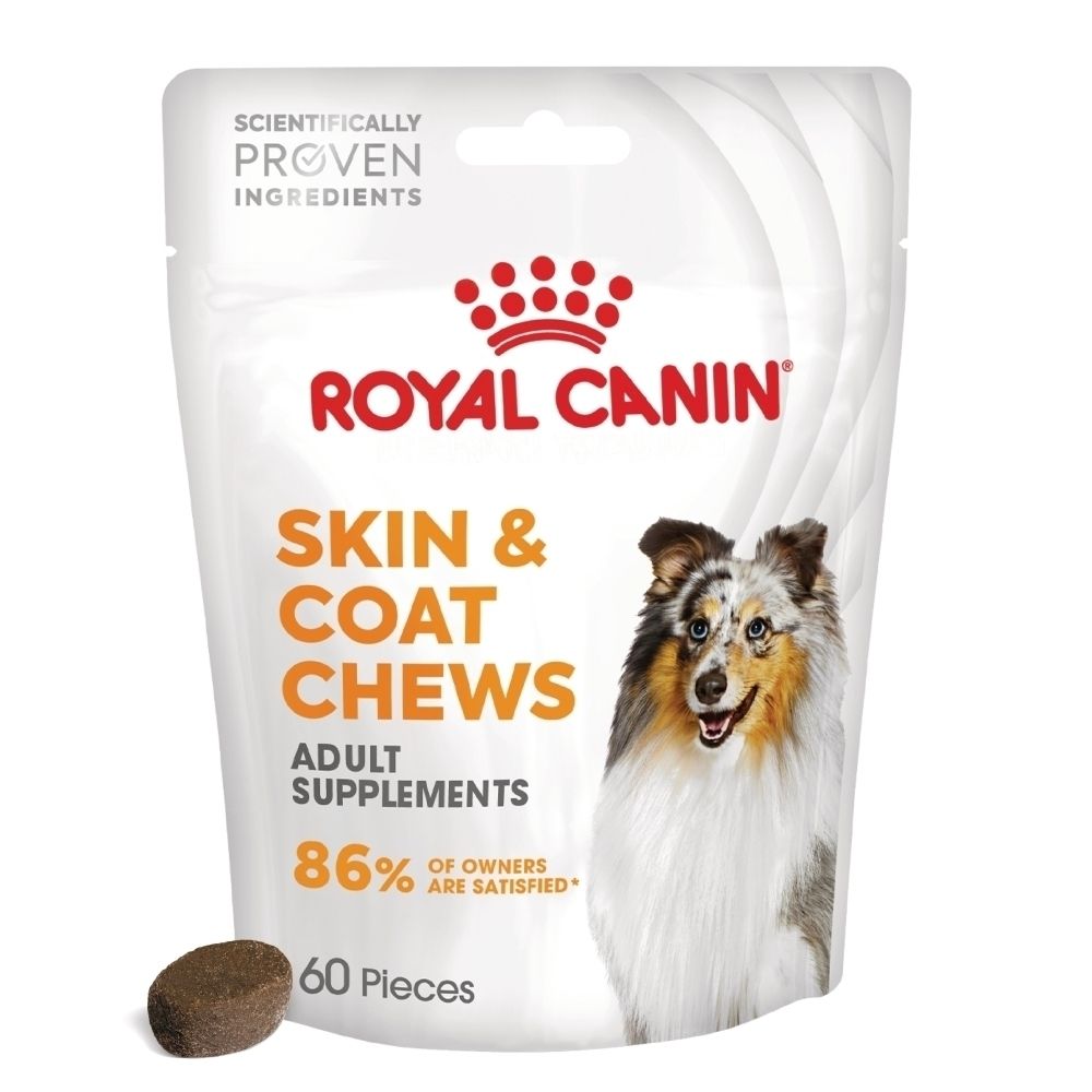 Royal Canin Skin & Coat Chews: Beutel mit 60 Stück, Adult Supplements.