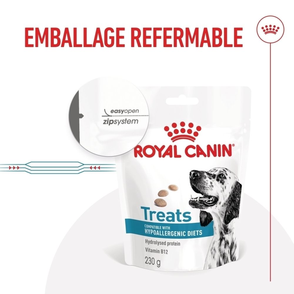 Royal Canin Hundeleckerlis, 230g, mit "easyopen zipsystem".