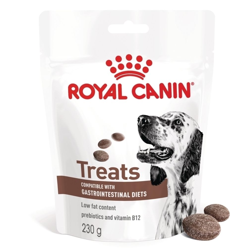 Royal Canin Hundeleckerlis, 230g Beutel. Für Magen-Darm-Diäten, fettarm, mit Präbiotika und Vitamin B12.
