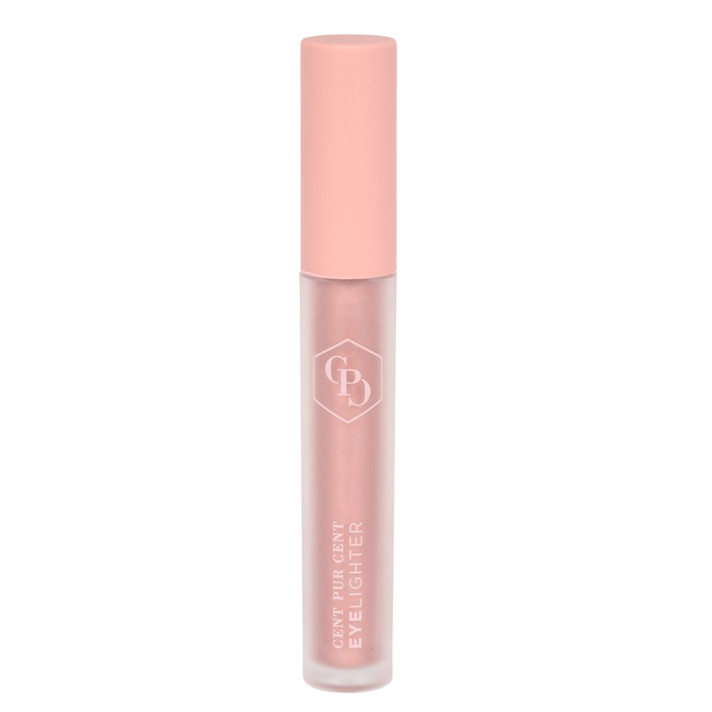 Crayon Eyelighter rose avec bouchon rose. Le crayon porte l'inscription « CENT PUR CENT EYELIGHTER ».