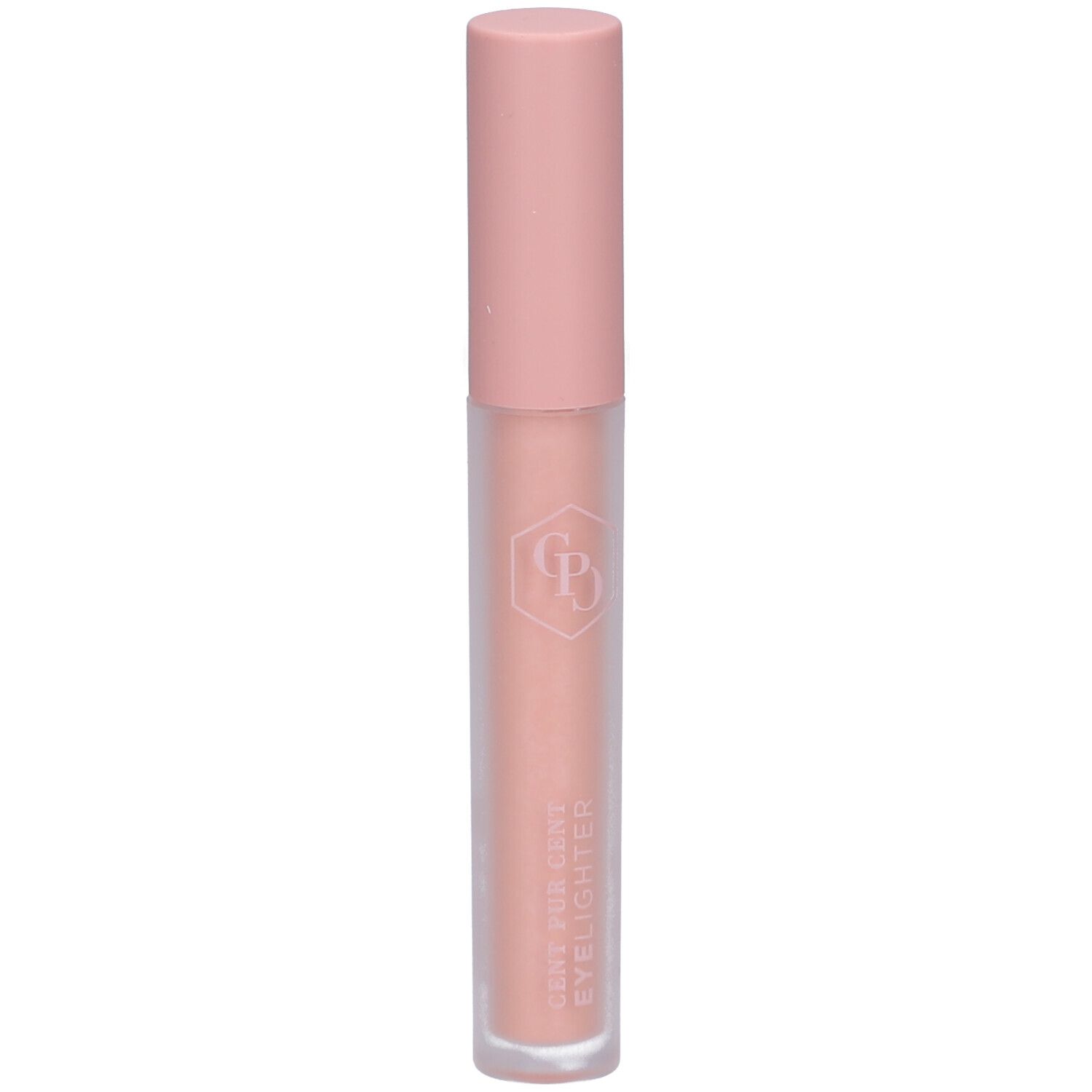 Rosa Eyelighter-Tube mit rosa Deckel. Aufschrift: CENT PUR CENT EYELIGHTER.