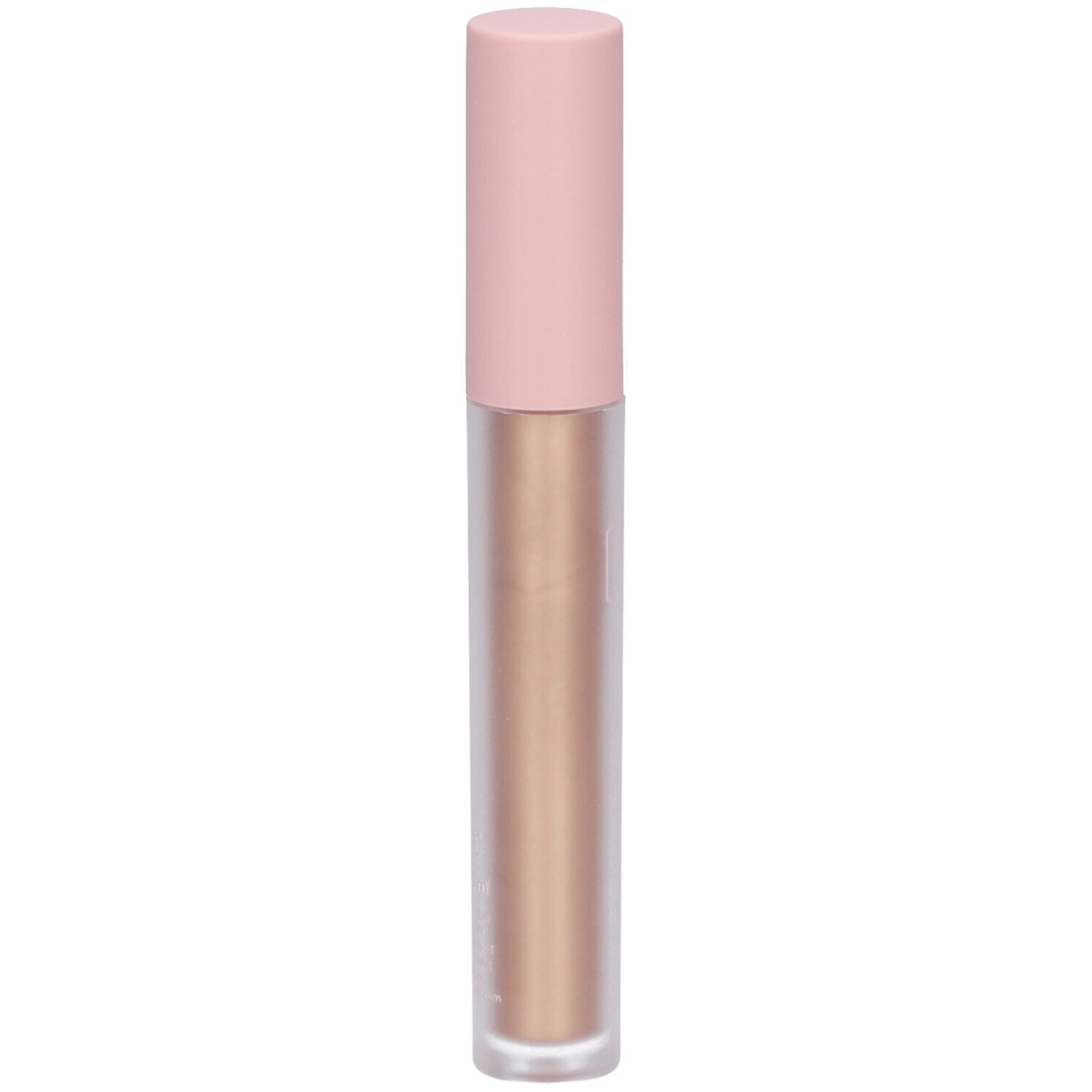 Goldfarbener Eyelighter mit rosa Deckel.