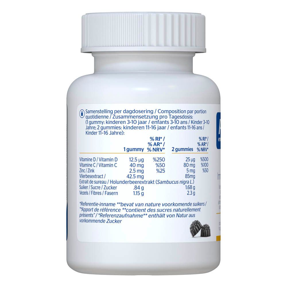 Dos du flacon. Informations nutritionnelles et ingrédients. Végétalien, sans gluten.