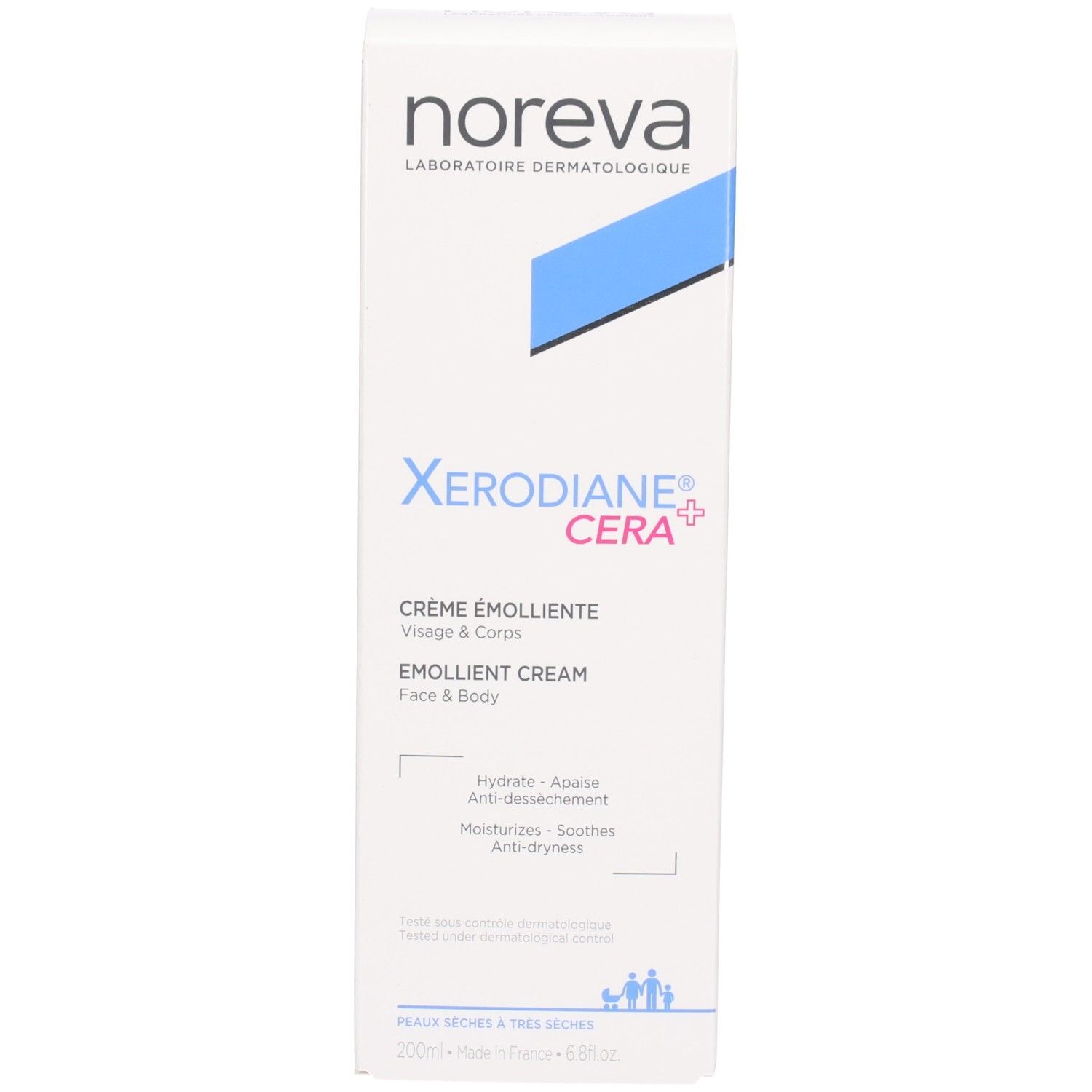 Faltschachtel Noreva Xerodiane Cera+ Emollient Cream.