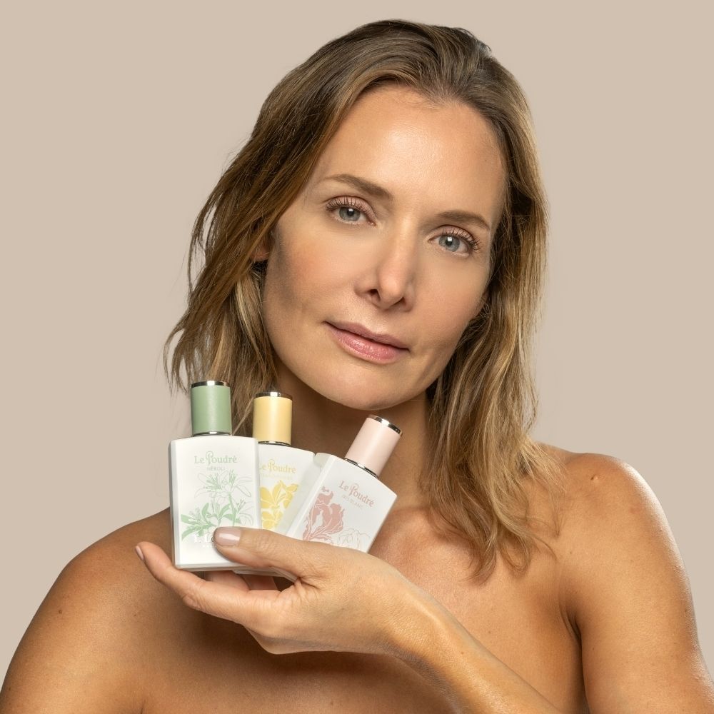 Flacon T. LeClerc Le Poudré Iris Blanc Eau de Parfum, 50 ml.