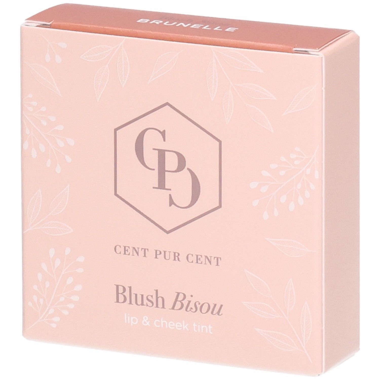 Verpackung für 'Blush Bisou' Lippen- und Wangenfarbe von Cent Pur Cent.