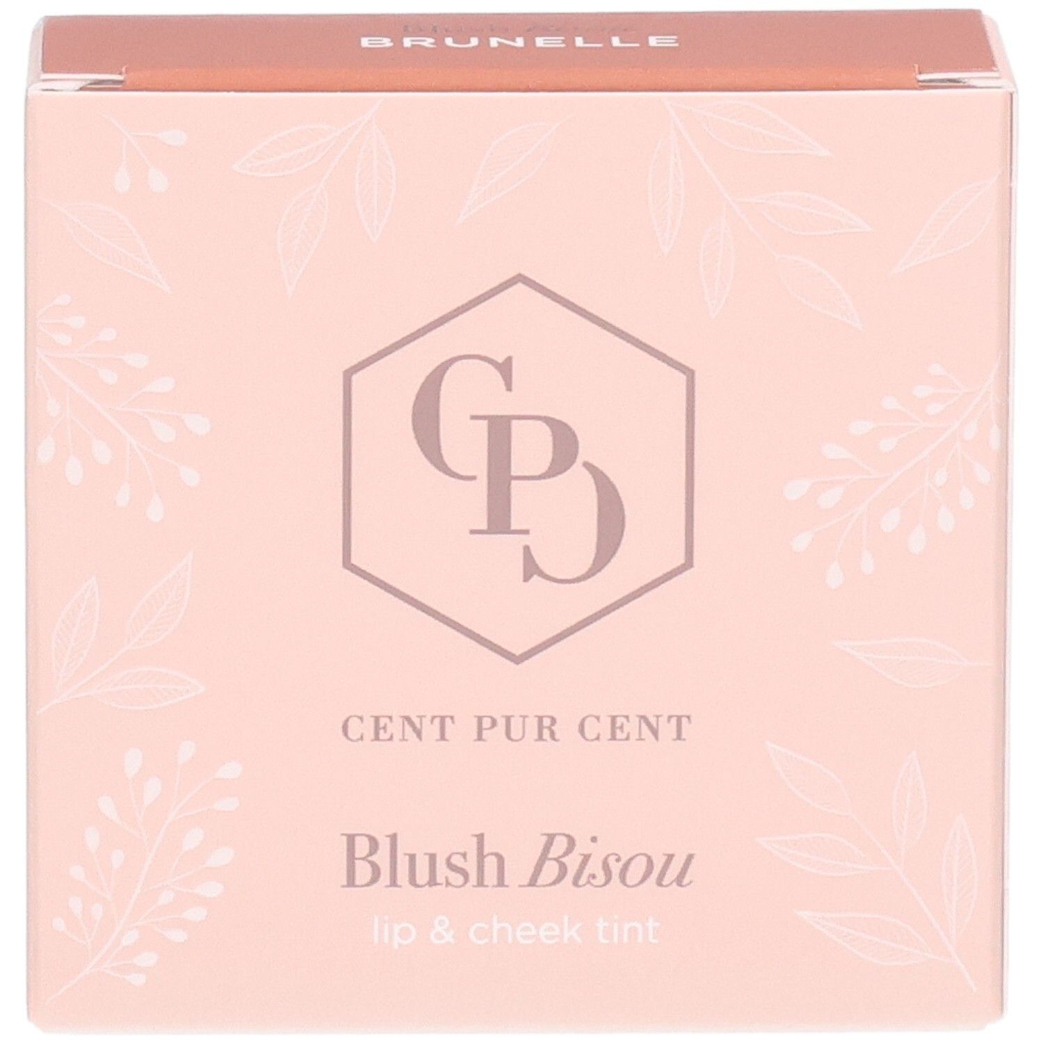 Verpackung für 'Blush Bisou' Lippen- und Wangenfarbe von Cent Pur Cent.