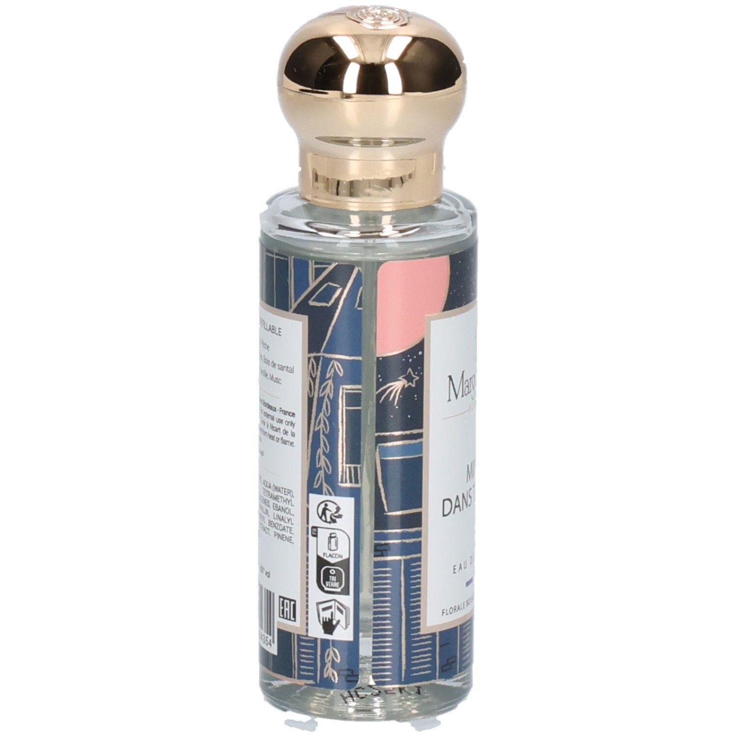 Rückseite der Margot & Tita Minuit Dans Tes Bras Eau de Parfum Flasche mit Inhaltsstoffen.