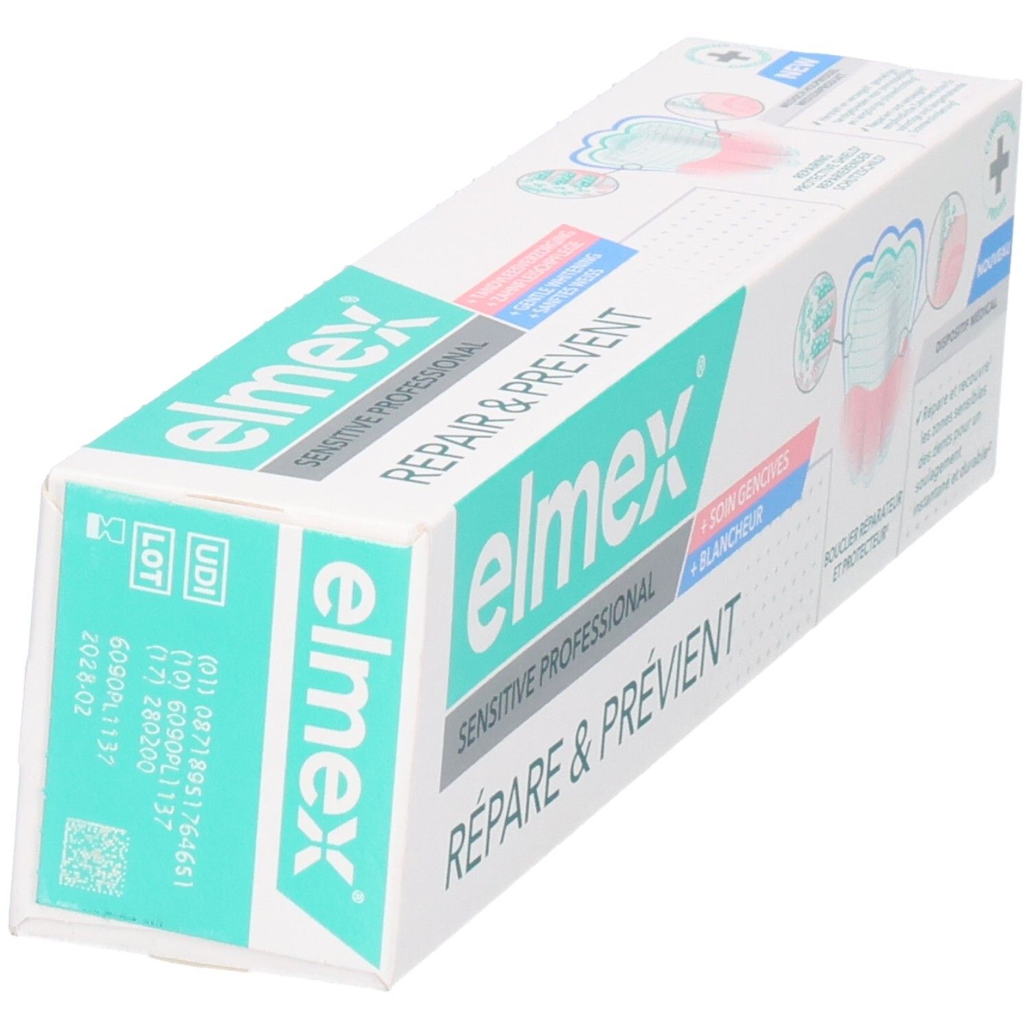 Elmex Sensitive Professional Zahnpasta-Verpackung, Reparatur & Vorbeugung.