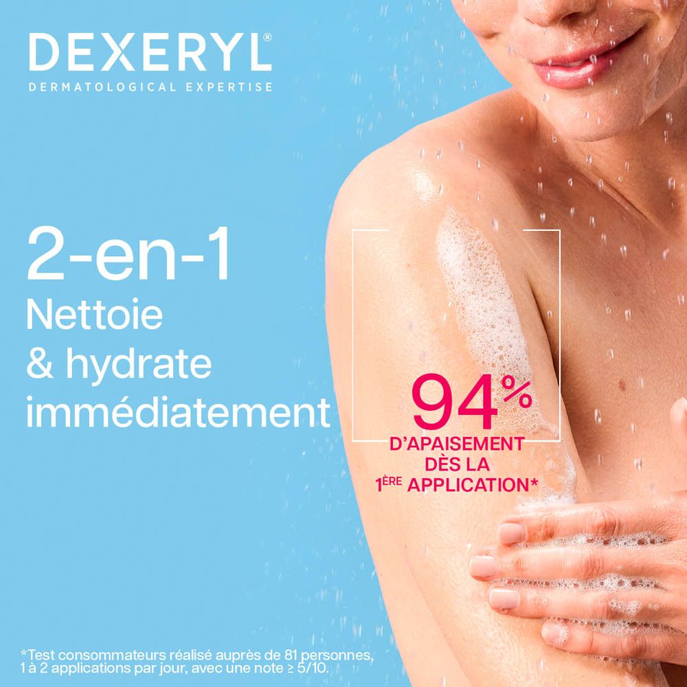 Dexeryl Feuchtigkeitsspendendes Duschgel, 500ml, mit Spender.