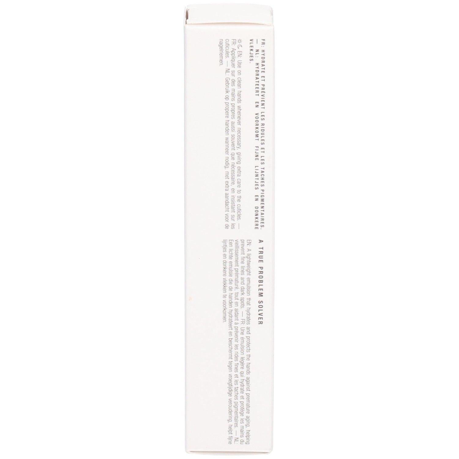 Verpackung. Text: Informationen zur Anwendung, Hersteller.