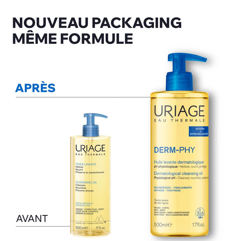 Huile lavante Uriage : "Pour toute la famille, même les nouveau-nés".