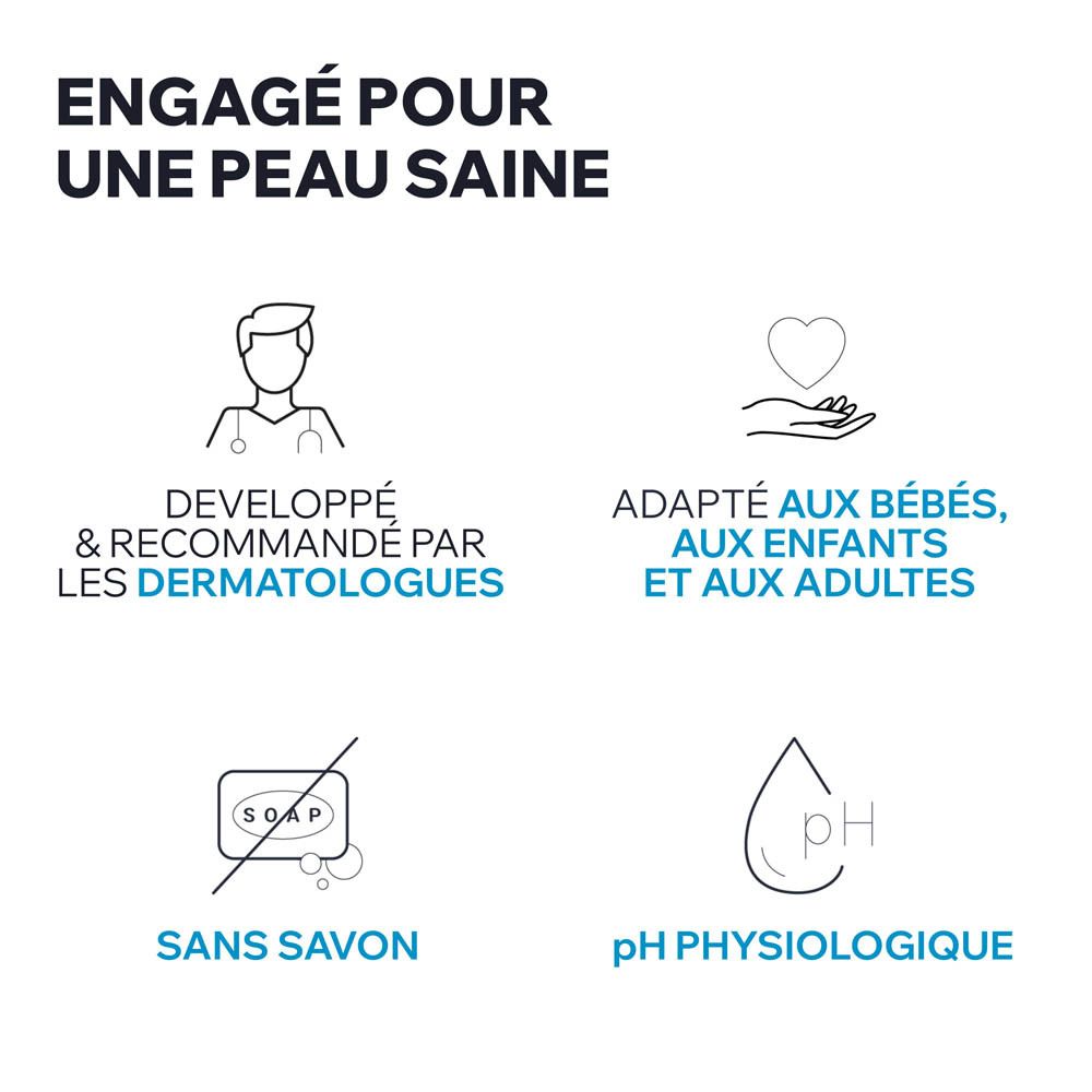 Pain surgras dermatologique Uriage, 100g. Sans savon, pH physiologique. Pour tous types de peaux.