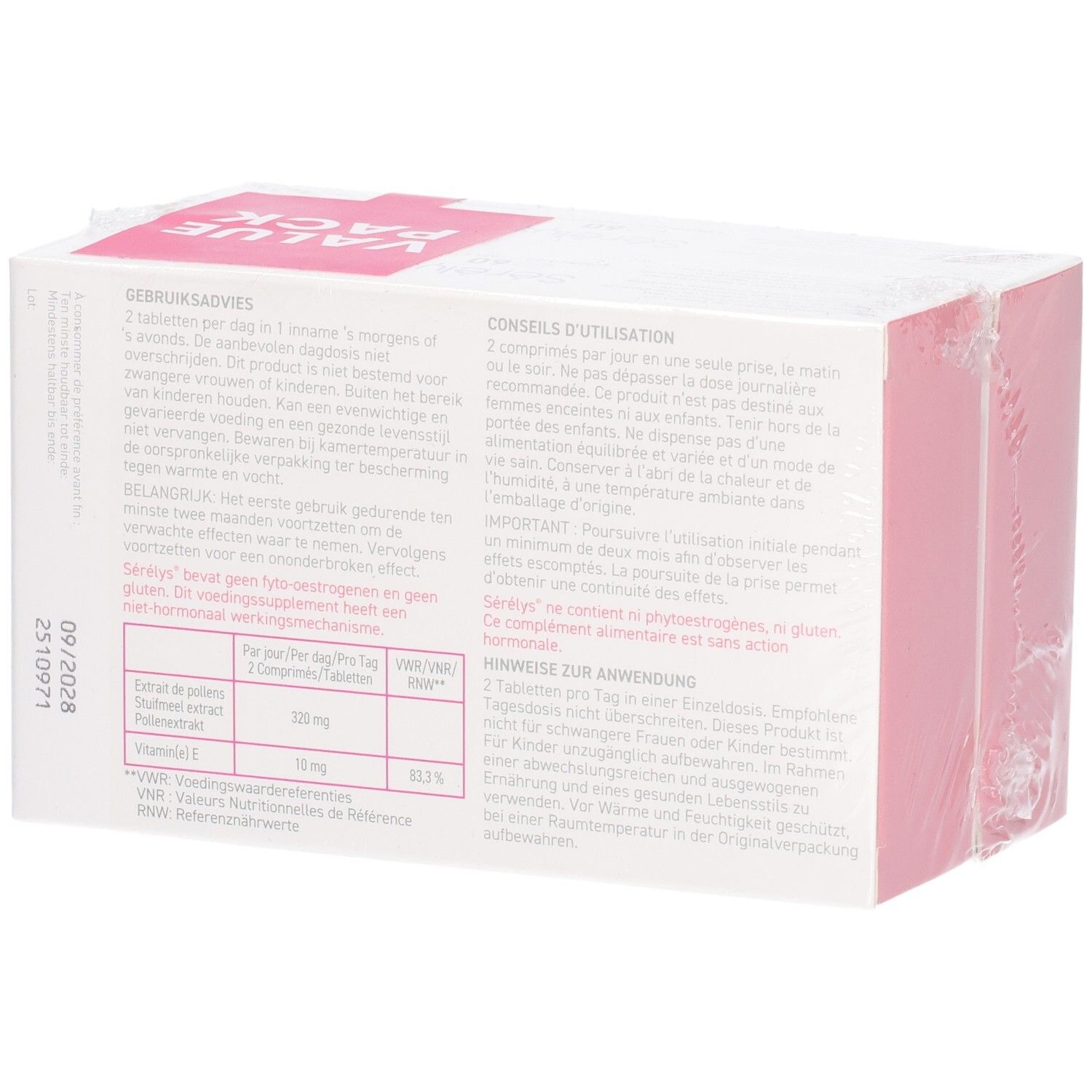 Sérélys Value Pack: Perimenopause, hormonfrei, mit Pure Cytonin.