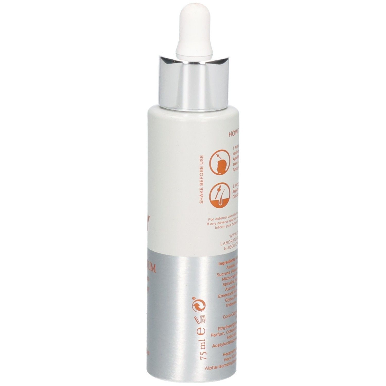 Flasche Oy Scalp Serum mit Pipette und Angabe von 75 ml.
