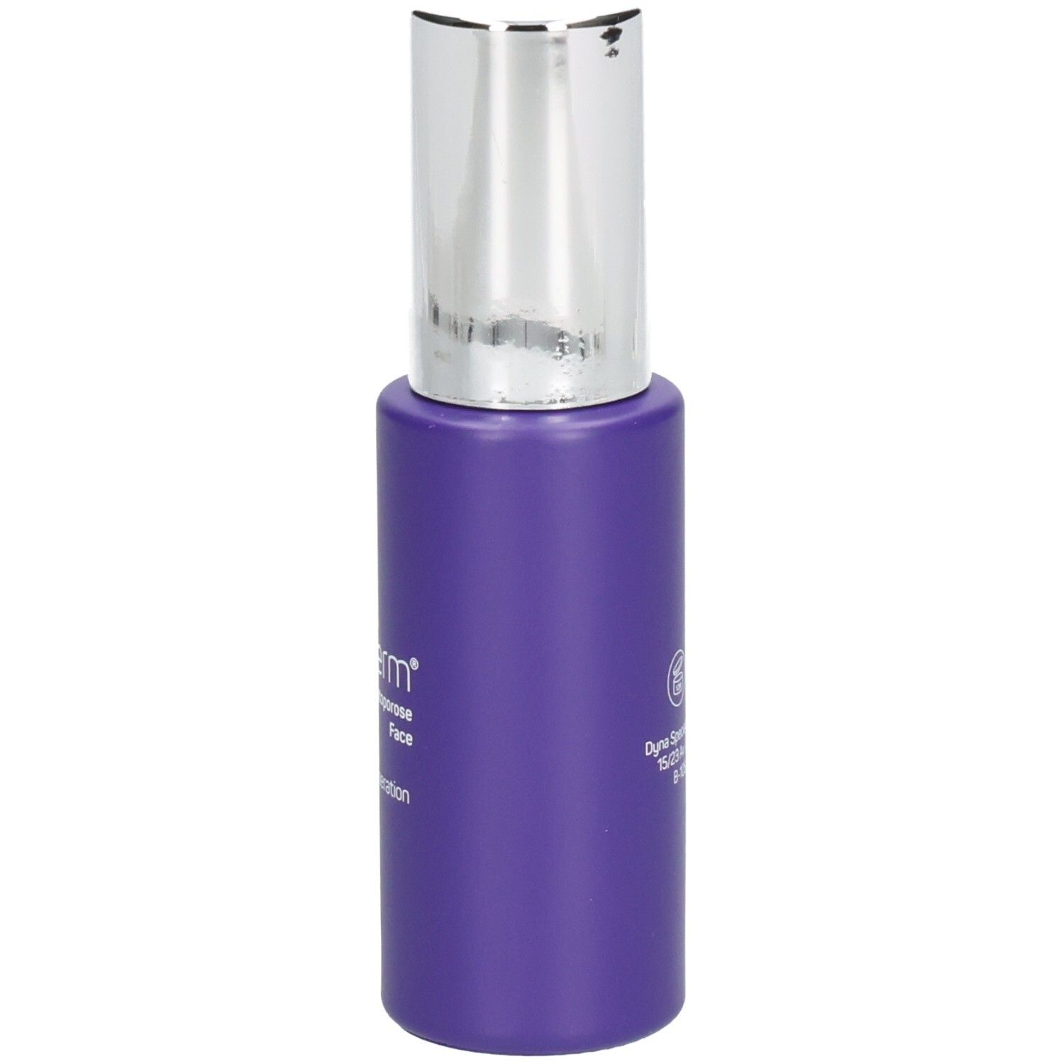 Violette Flasche mit silbernem Deckel. Aufschrift: Cytoderm Dermatoporose Face, Intense Regeneration.