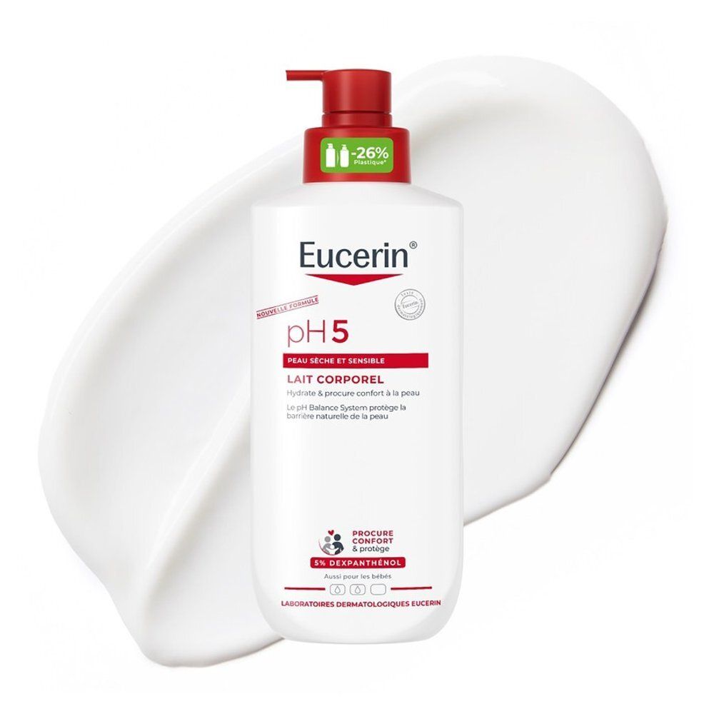 Eucerin pH5 Körperlotion für trockene und empfindliche Haut mit Pumpspender.
