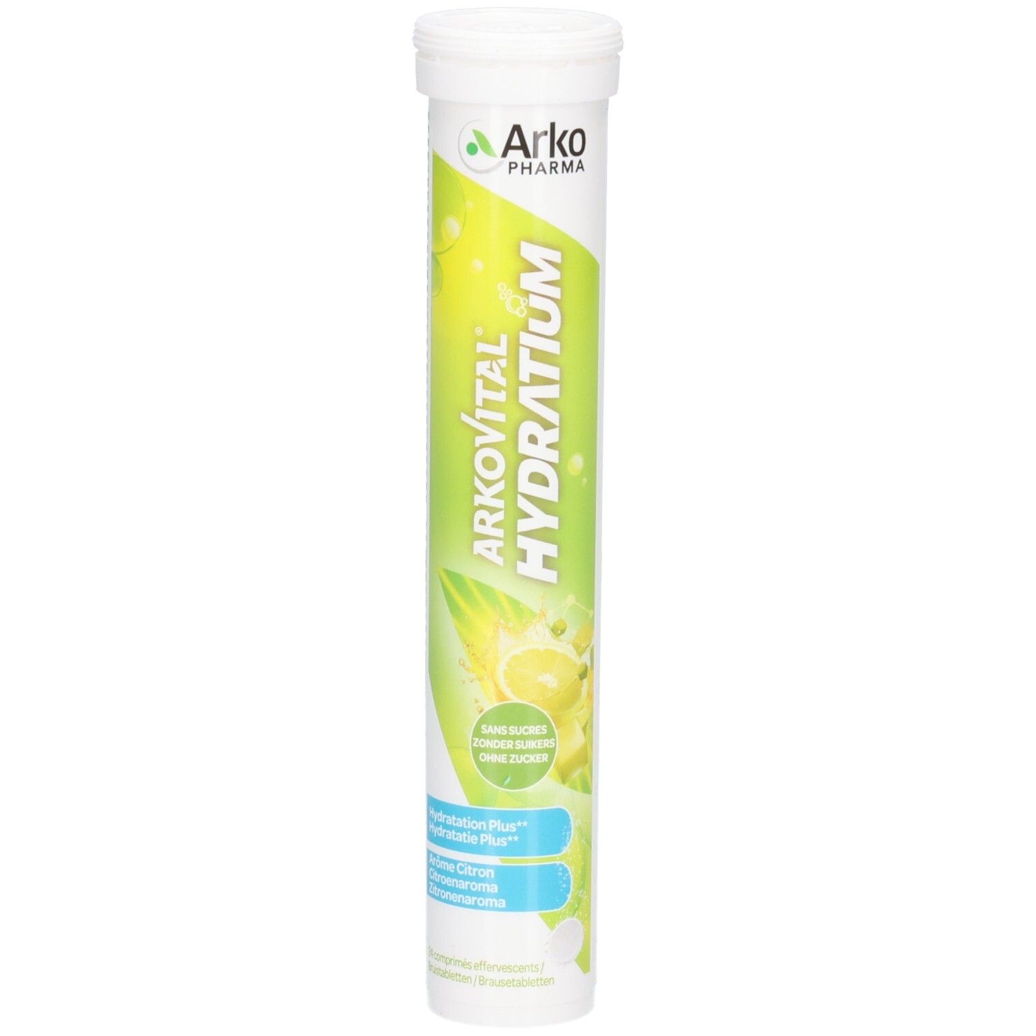 Arkopharma Arkovital Hydratium Röhrchen mit Brausetabletten, Zitronengeschmack.