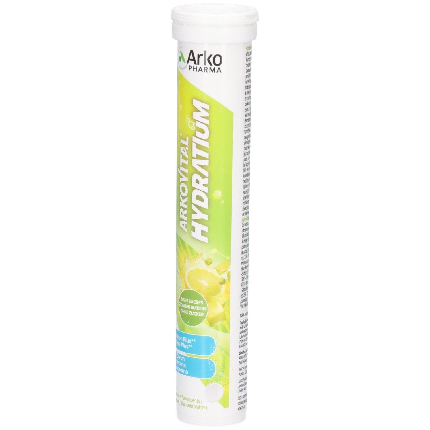 Arkopharma Arkovital Hydratium Röhrchen mit Brausetabletten, Zitronengeschmack.