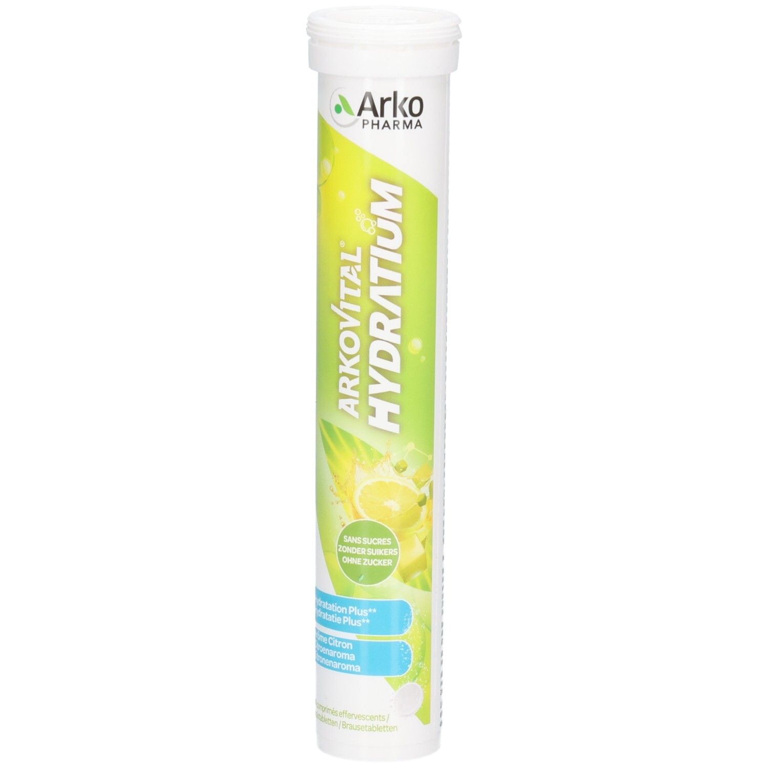 Arkopharma Arkovital Hydratium Röhrchen mit Brausetabletten, Zitronengeschmack.