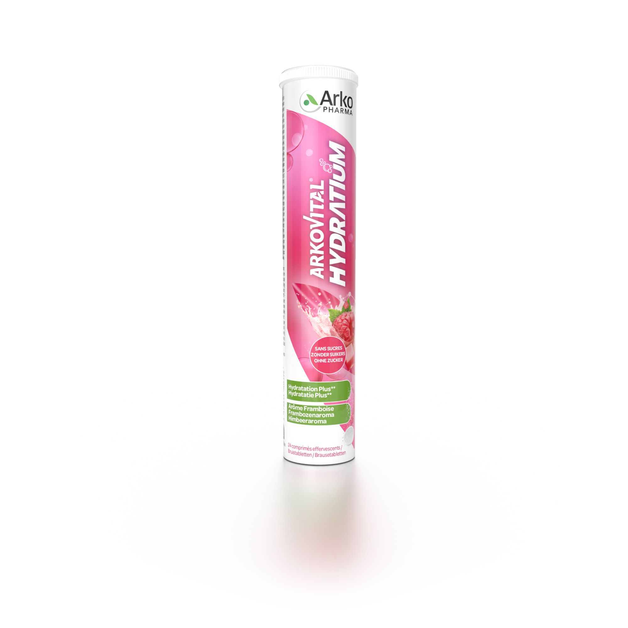 ArkoVital Hydratium Röhrchen mit Brausetabletten, Himbeergeschmack.