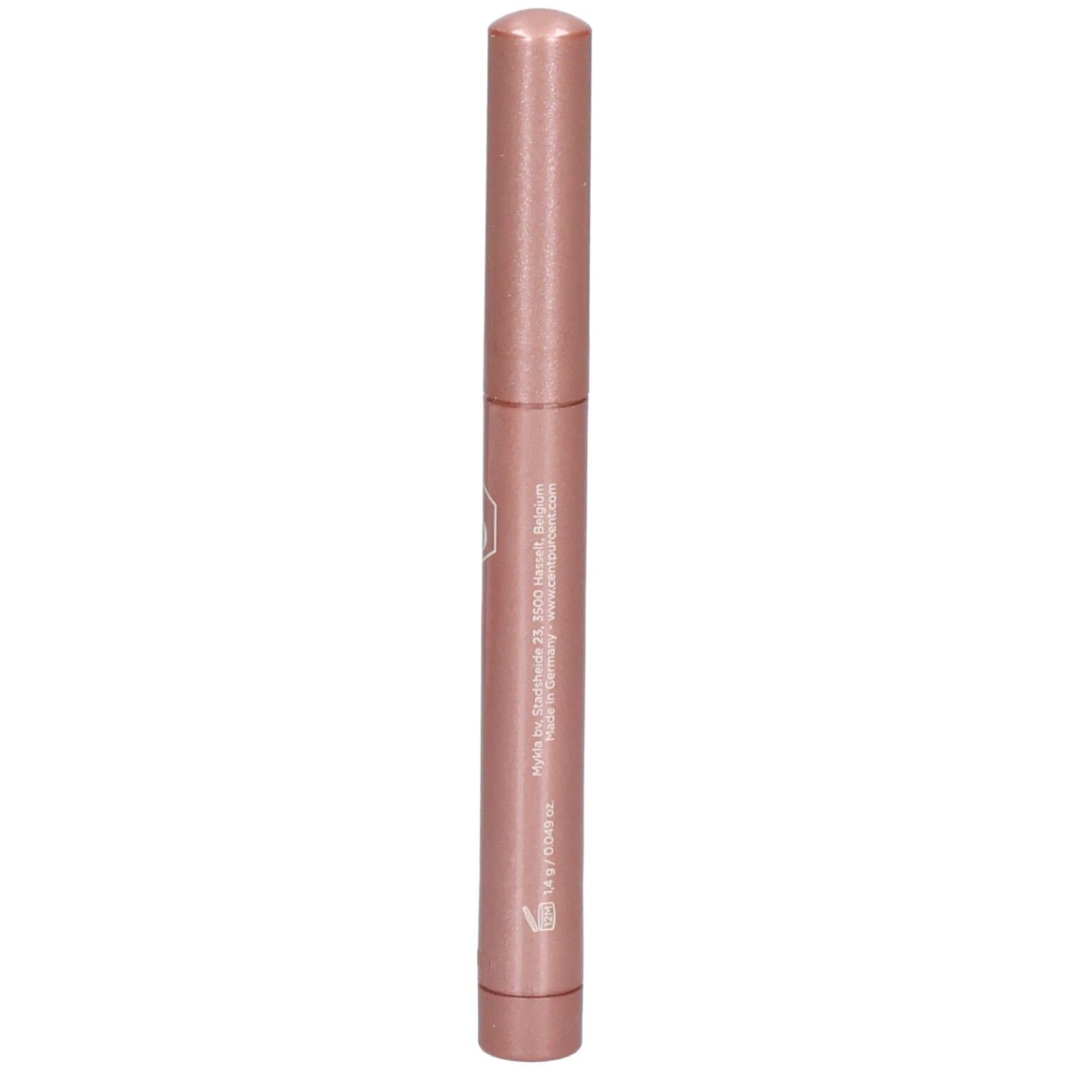 Cent Pur Cent Eyeconic Stick Mauve, Rückseite mit Herstellerangaben.